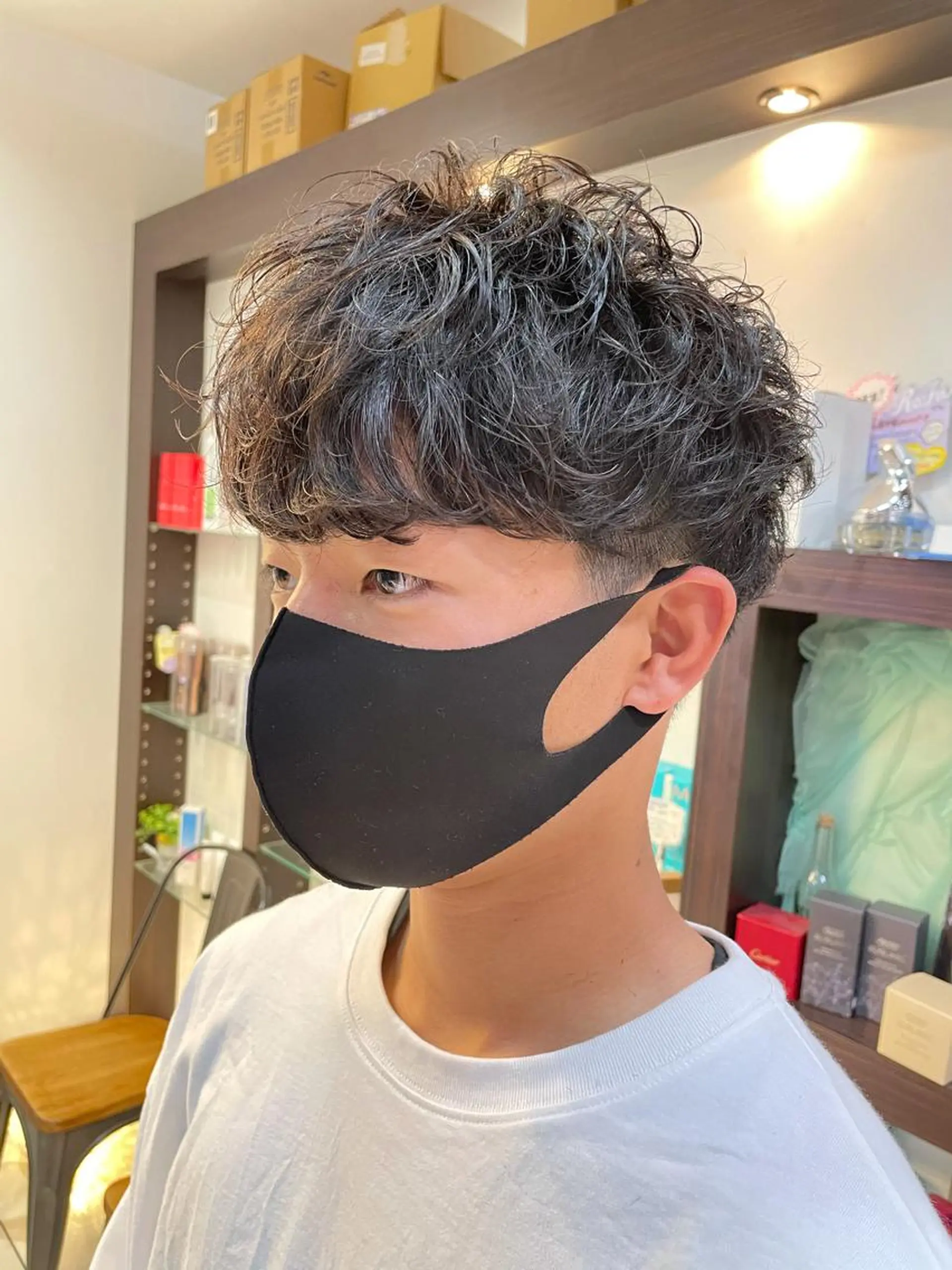 パーマ メンズ メンズパーマ スパイラルパーマ カット パーマ メンズ指名no'1 佐藤　亘のヘアスタイル