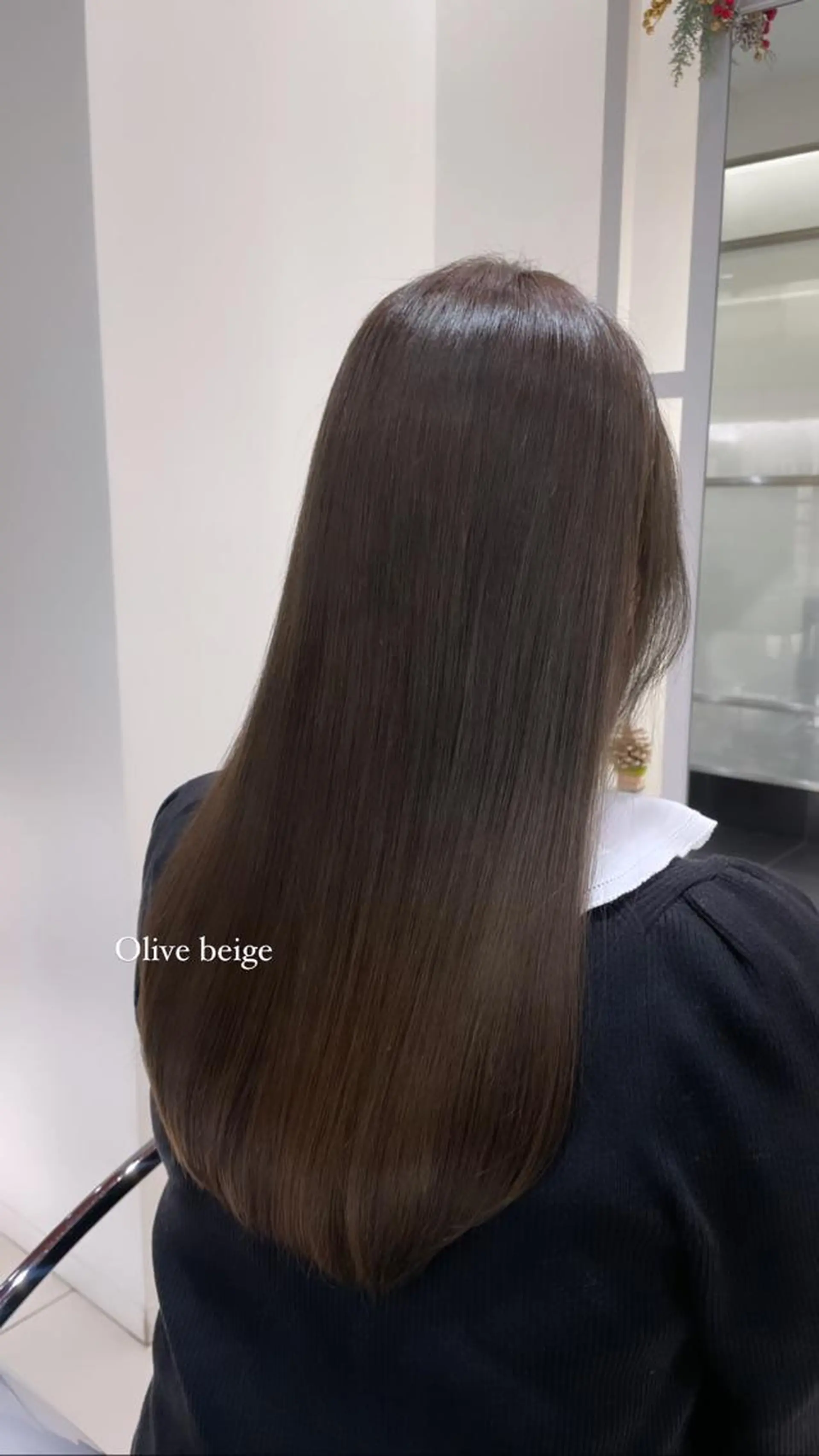 ロング カラー オリーブカラー BiBi    武田 あやのヘアスタイル