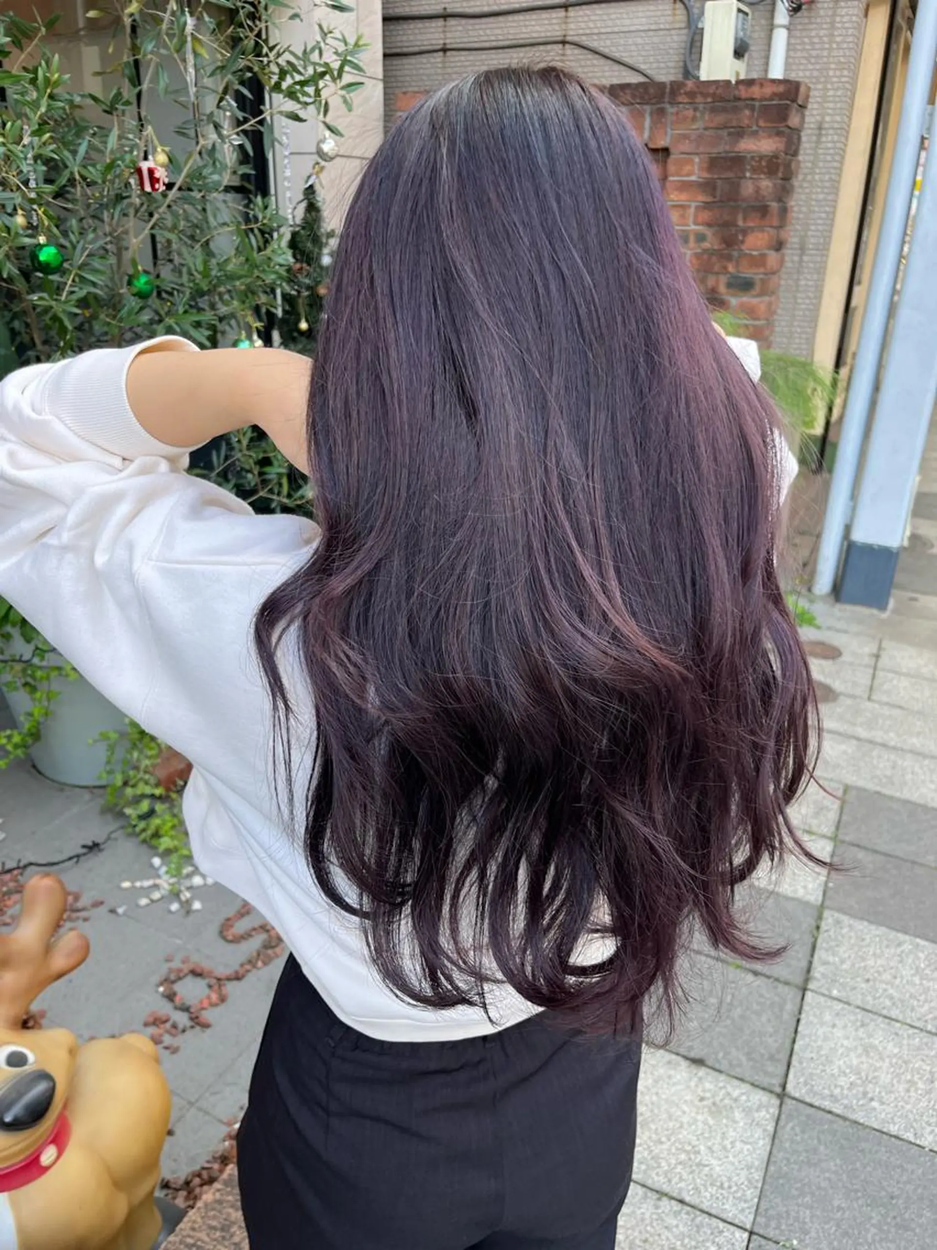 ロング カラー ブリーチ ラベンダーカラー ヘアカラー SHIAN 八王子👼鬼塚さやかのヘアスタイル