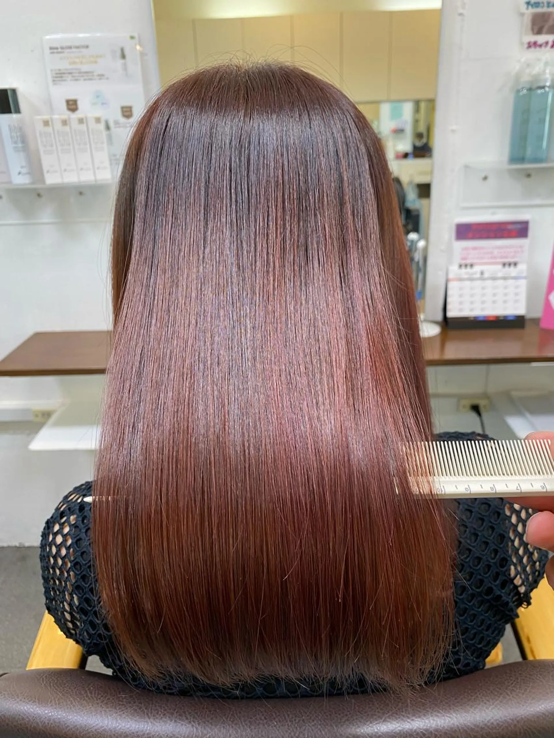 セミロング カラー 髪質改善 トリートメント 【髪質改善】に特化 オリーブオイルクラブのヘアスタイル