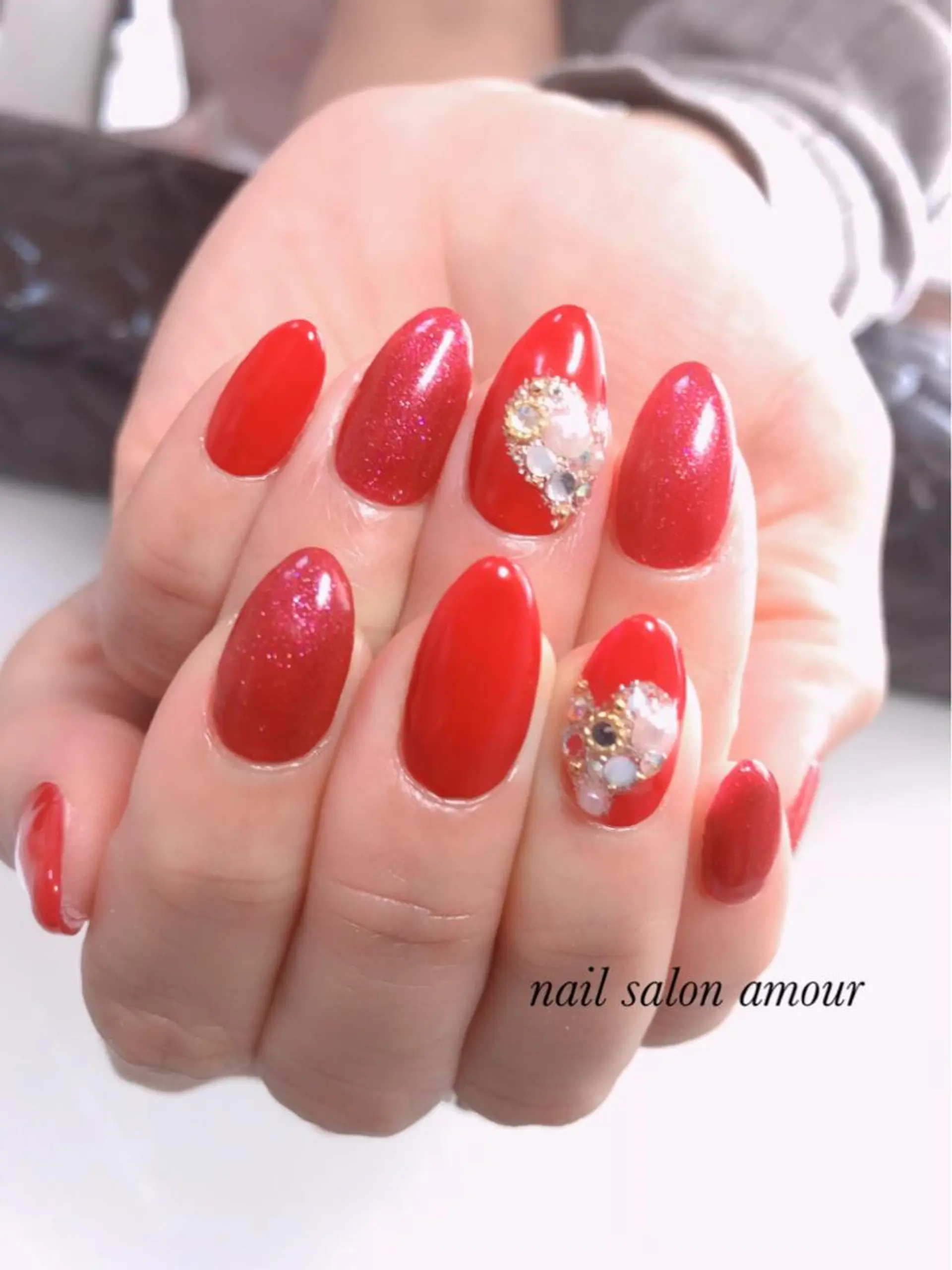 ネイル ハート nailsalon ♡amour♡のネイルデザイン