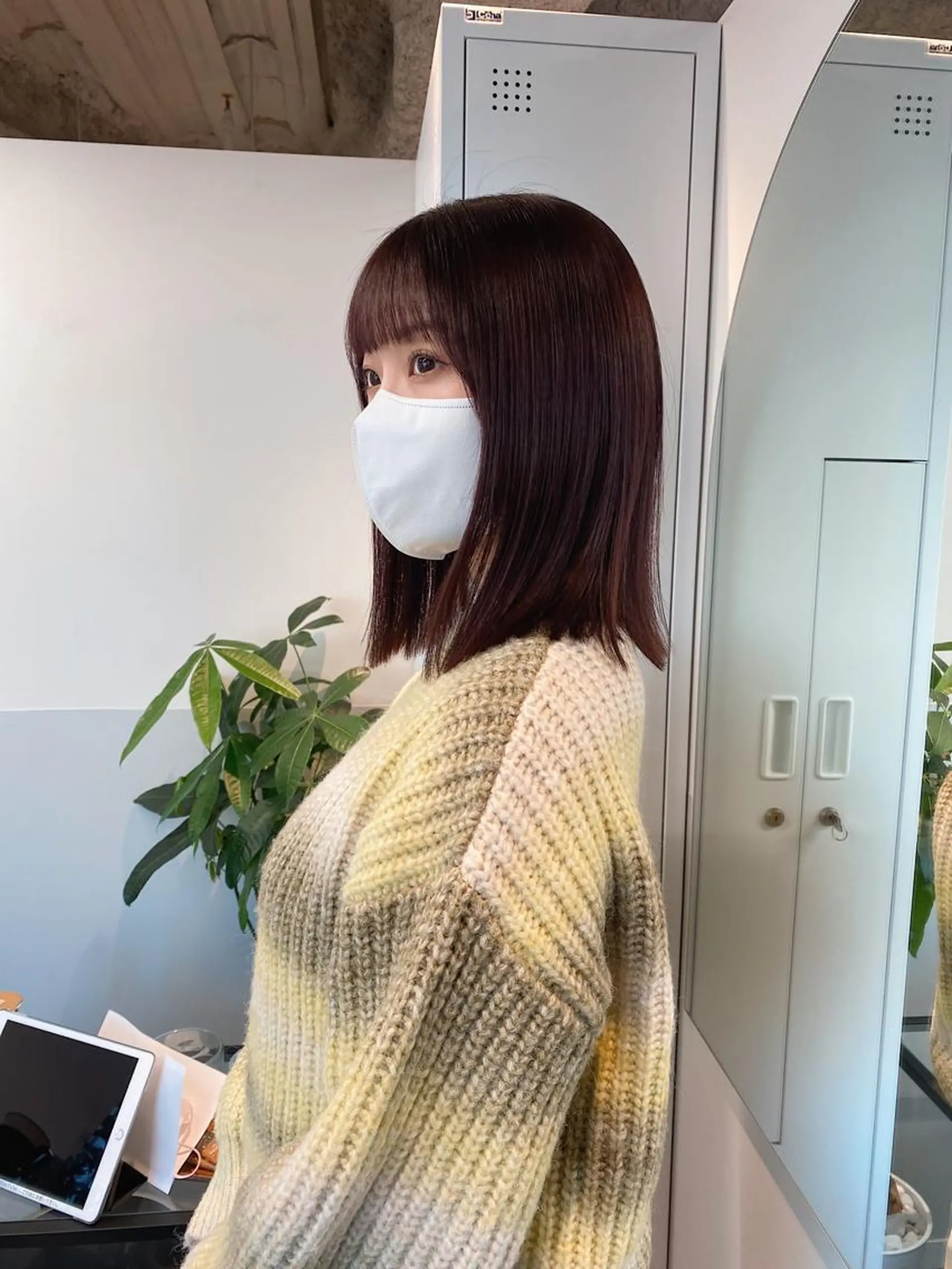 ミディアム カラー ヘアアレンジ 髪質改善 トリートメント ブリーチなしカラー/ 髪質改善/寺門束のヘアスタイル