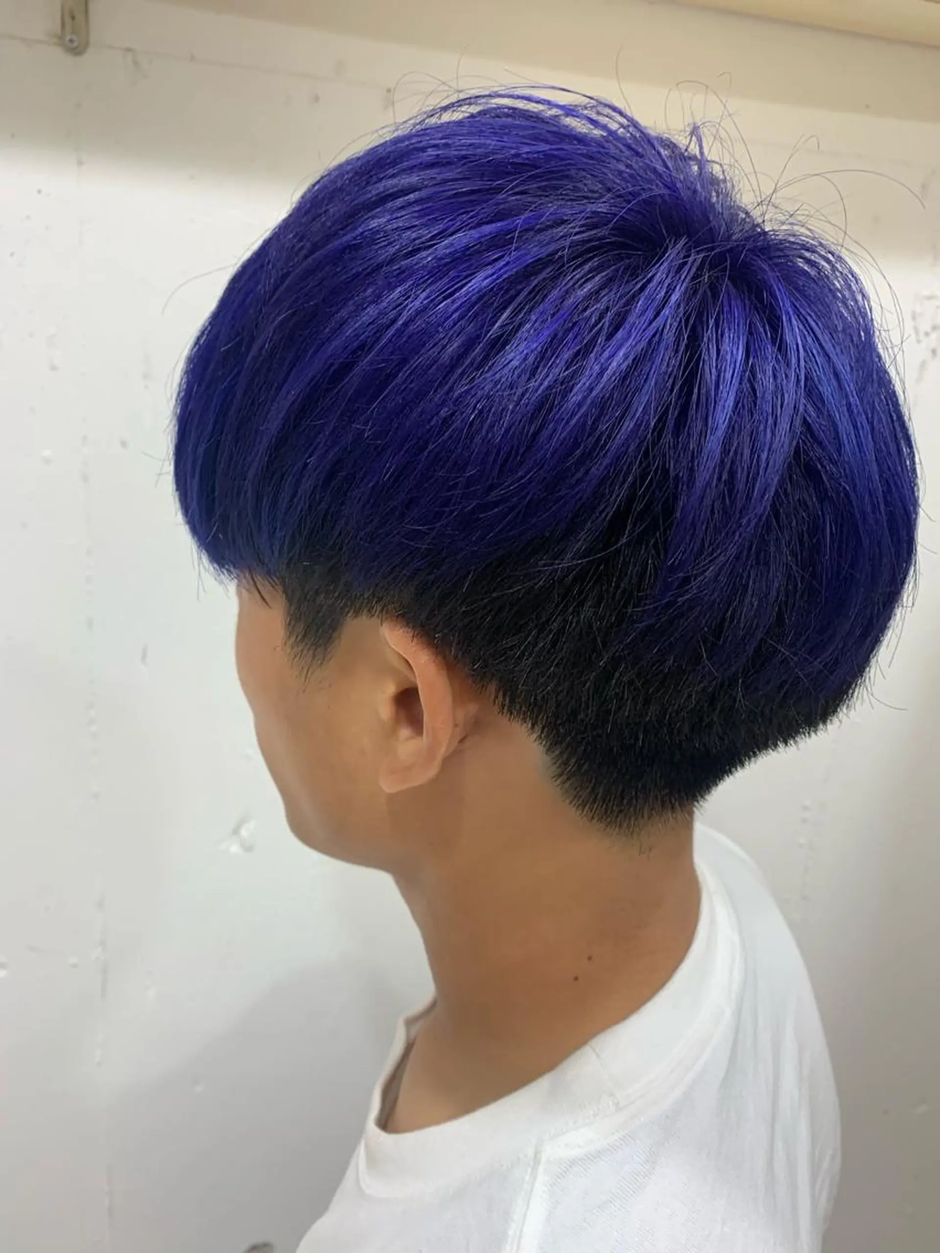 ショート メンズ メンズブリーチ ヘアカラー トリートメント 🍑艶髪✖️暖色系 ✨momoka🍑のヘアスタイル