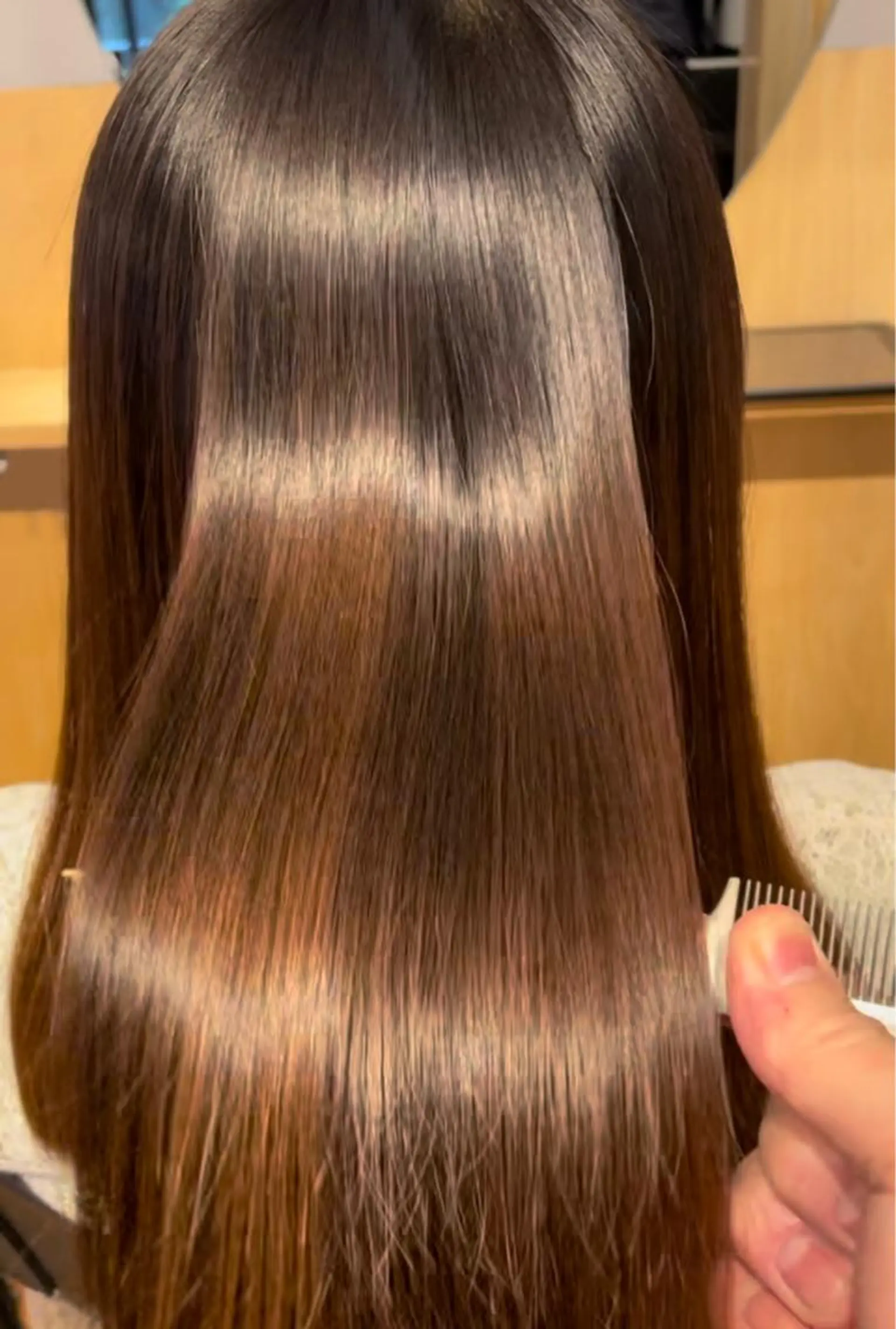 セミロング 髪質改善 カット 縮毛矯正 【美髪とカット】 AKIFUMIのヘアスタイル