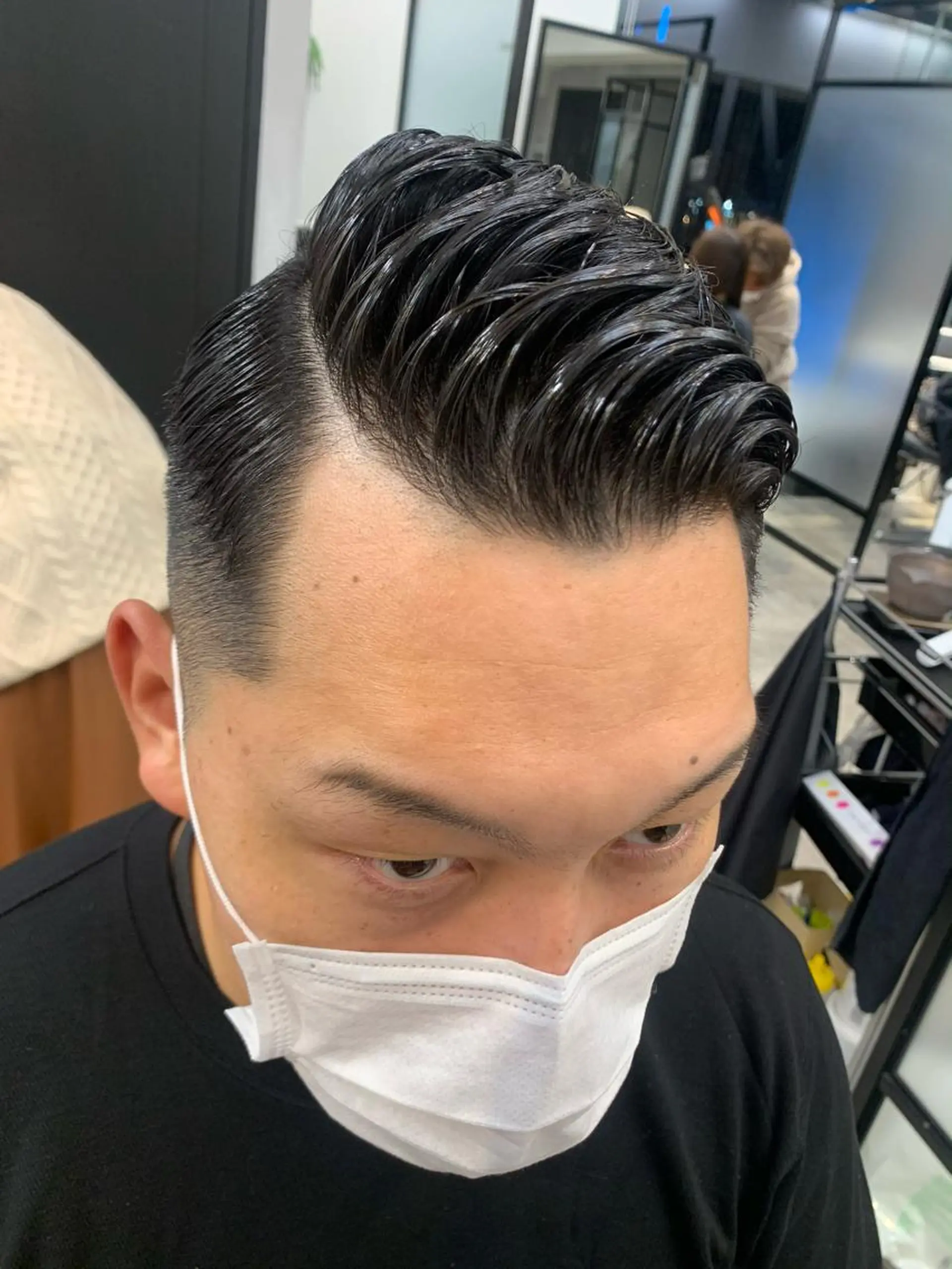 ショート メンズ トリートメント 及川シゲル 髪質改善講師のヘアスタイル