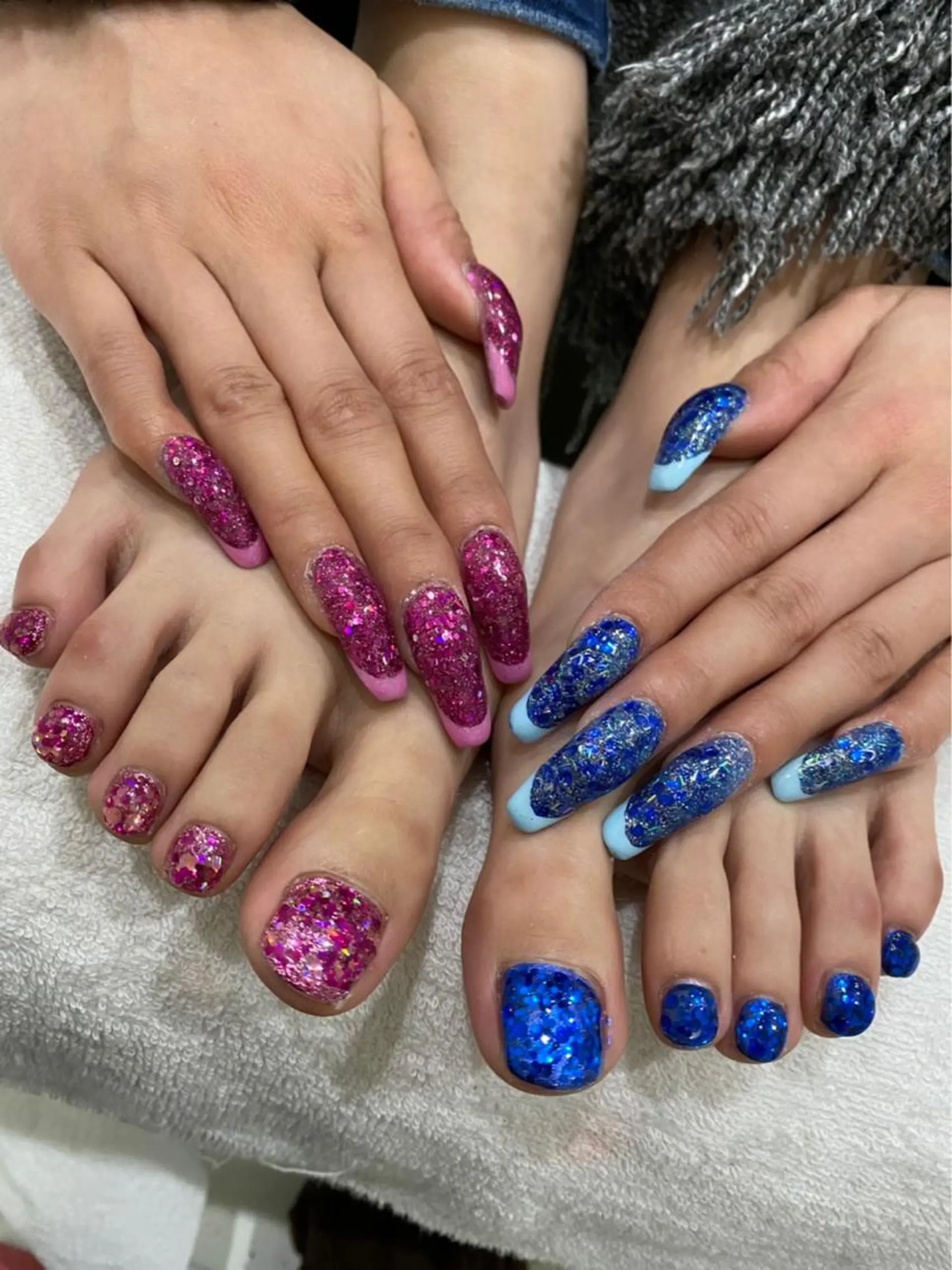 セミロング ネイル フットネイル フレンチネイル ジェルネイル ワンカラーネイル スカルプネイル ハンドネイル 《LB》ラブリエ Nail&eyeのマツエク・マツパデザイン