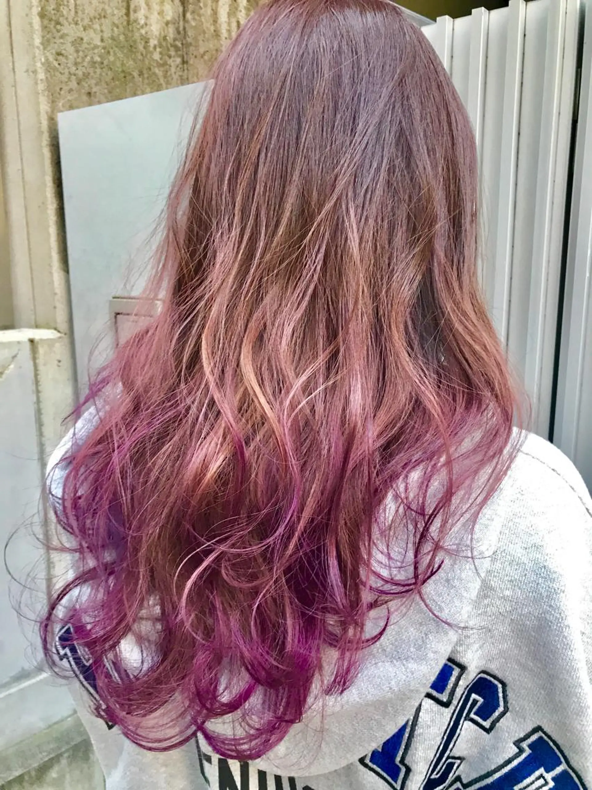 セミロング カラー パーマ ベージュカラー ピンクカラー ピンクベージュ nico【代表】 市川　拓也のヘアスタイル