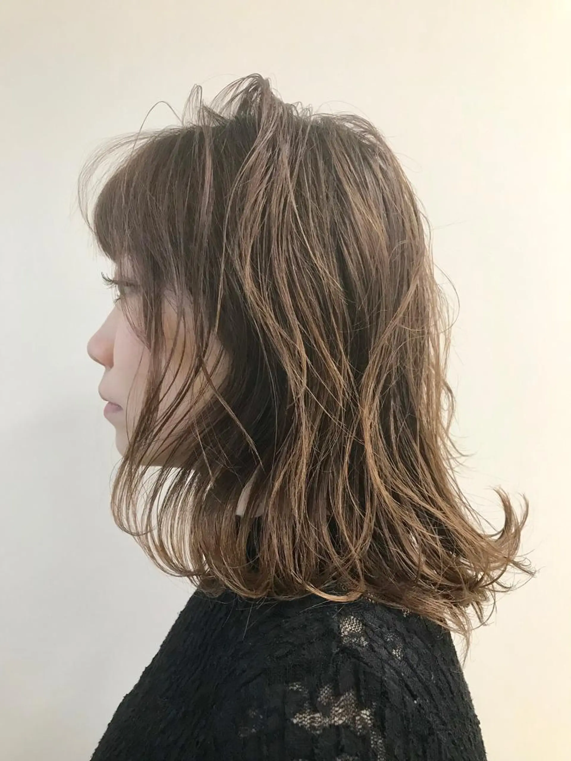 セミロング カラー パーマ ヘアアレンジ メンズ キッズ ネイル マツエク・マツパ 子どものヘアアレンジ カット ヘアカラー パーマ 縮毛矯正 トリートメント Lien 深井店のヘアスタイル
