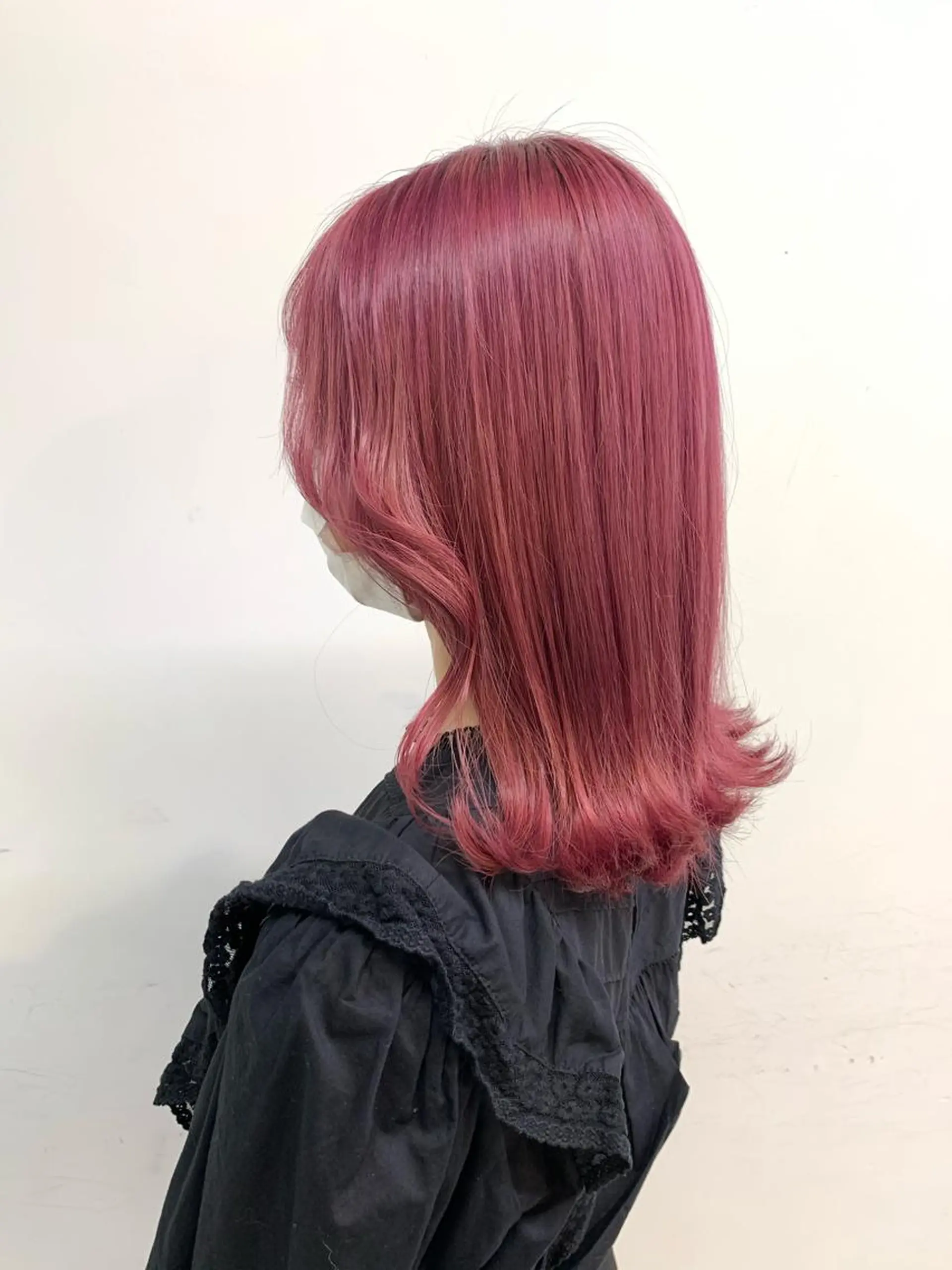 ミディアム ヘアカラー トリートメント 顔周りレイヤー/新宿 /モテ艶カラー/航介のヘアスタイル