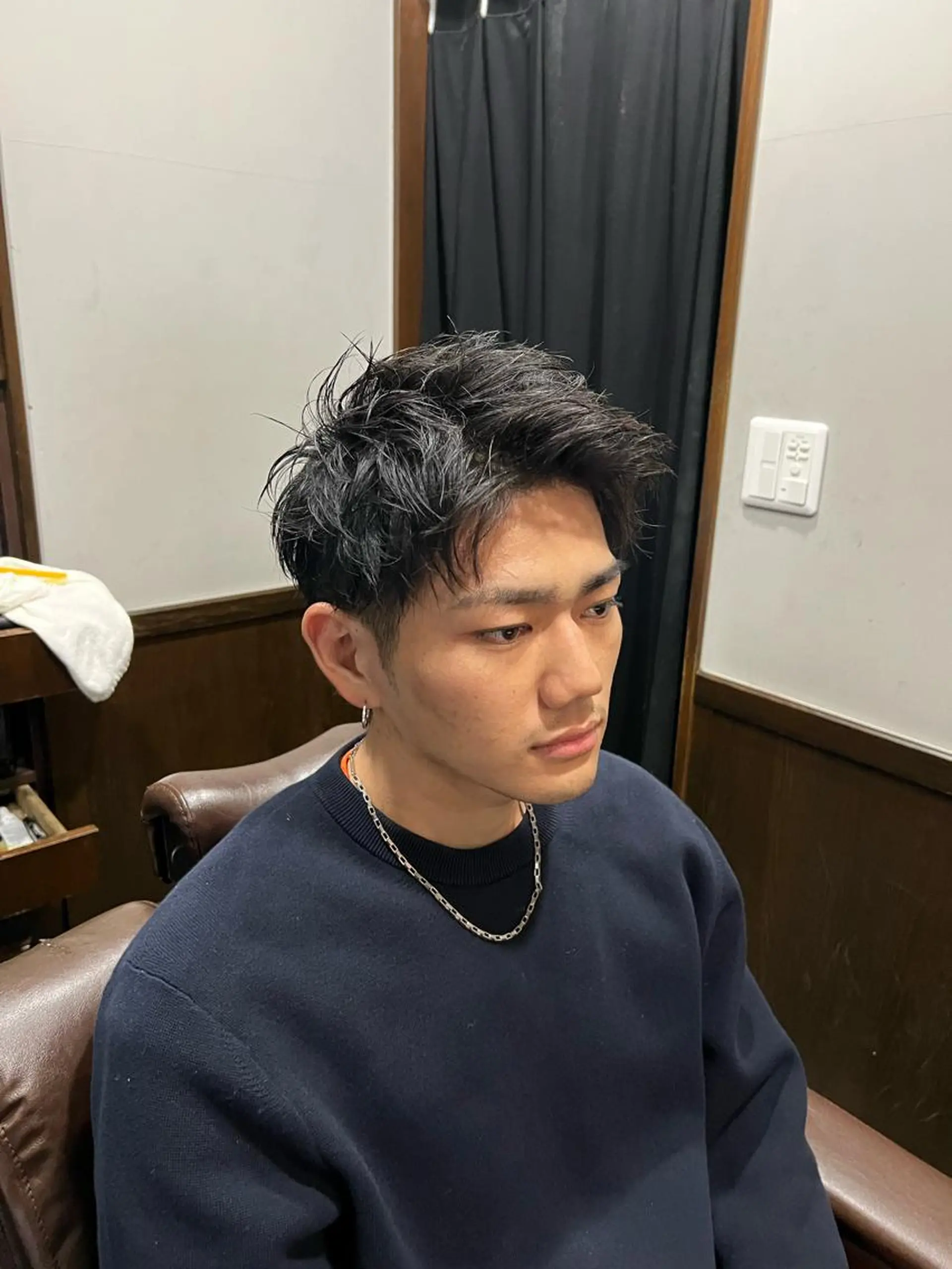 ミディアム 長野 風人のヘアスタイル