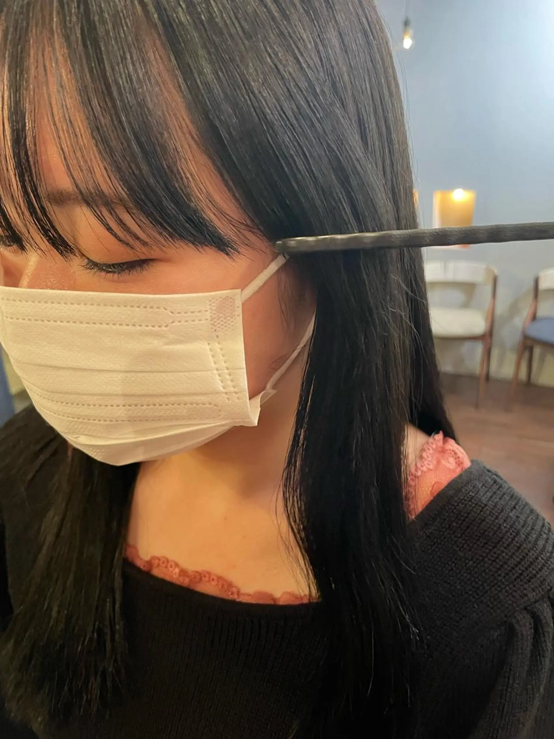 ロング カラー パーマ ヘアアレンジ 抜け感ボブ×パーマ |kazaneのヘアスタイル