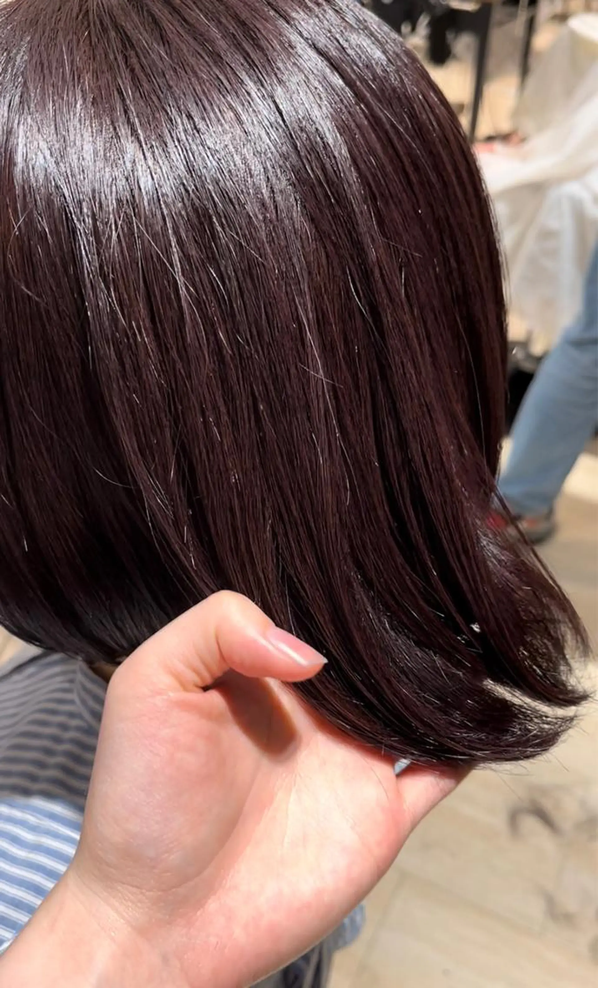 ミディアム カラー ヘアカラー トリートメント 佐藤 悠衣/透明感 カラー/似合わせ前髪のヘアスタイル