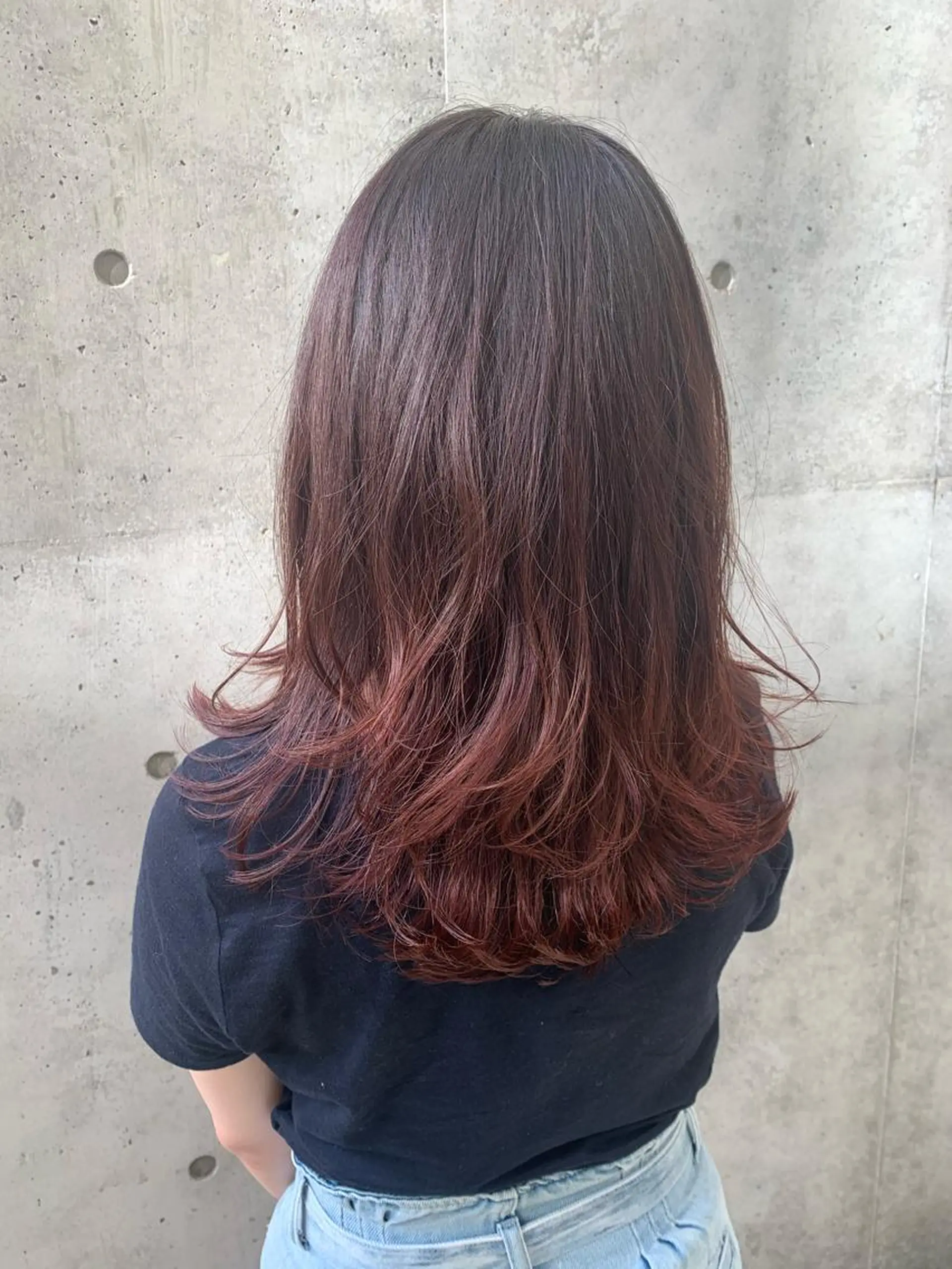 ミディアム カラー パーマ ヘアアレンジ 加藤 綾華のヘアスタイル