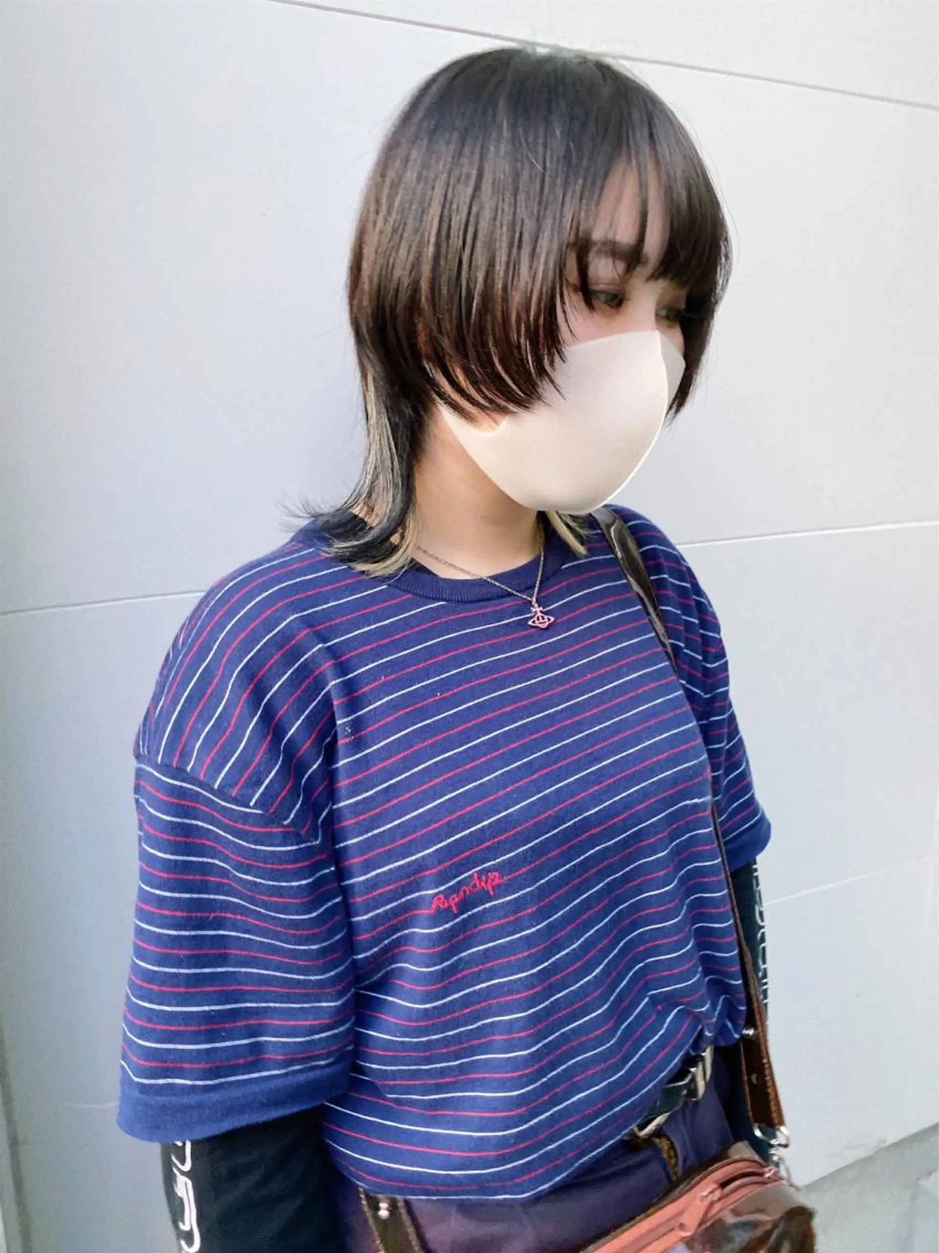 ショート カラー レイヤーウルフ エクステ磯部のヘアスタイル