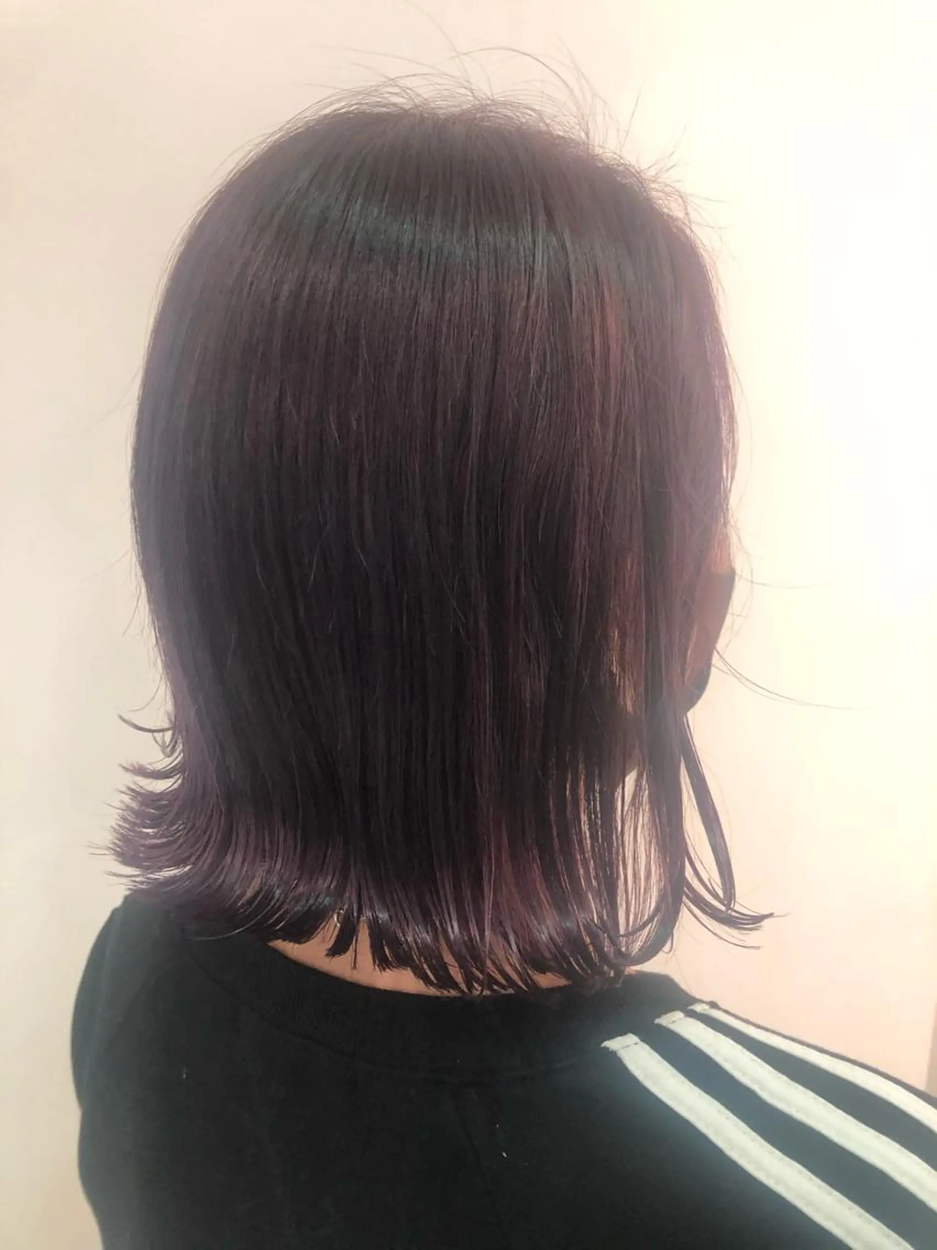 ミディアム ピンクラベンダー 外ハネヘア 💐宮坂 歩💐のヘアスタイル