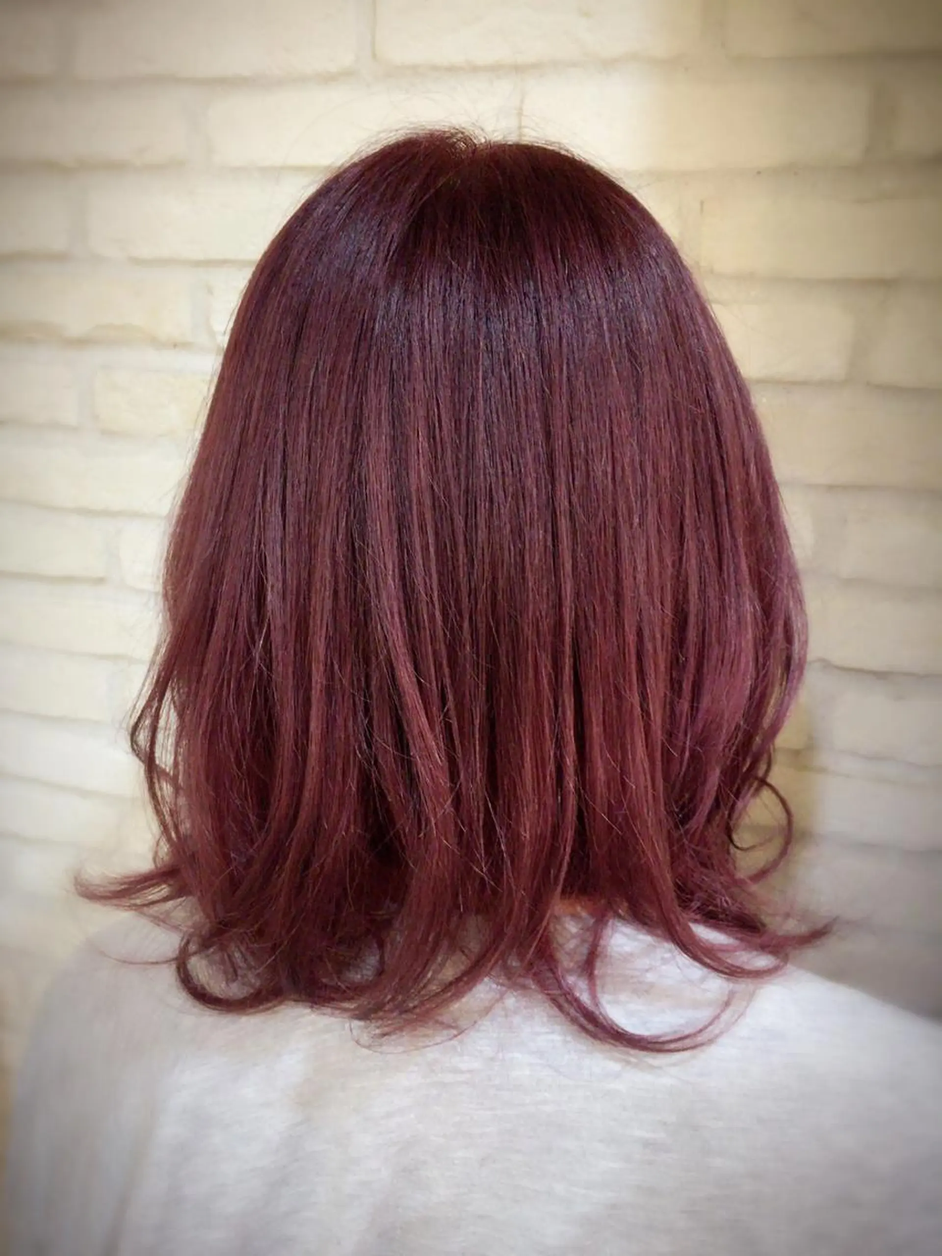 ミディアム ヘアカラー トリートメント 横浜🍒ルーツカラー エクステ／RIEのヘアスタイル