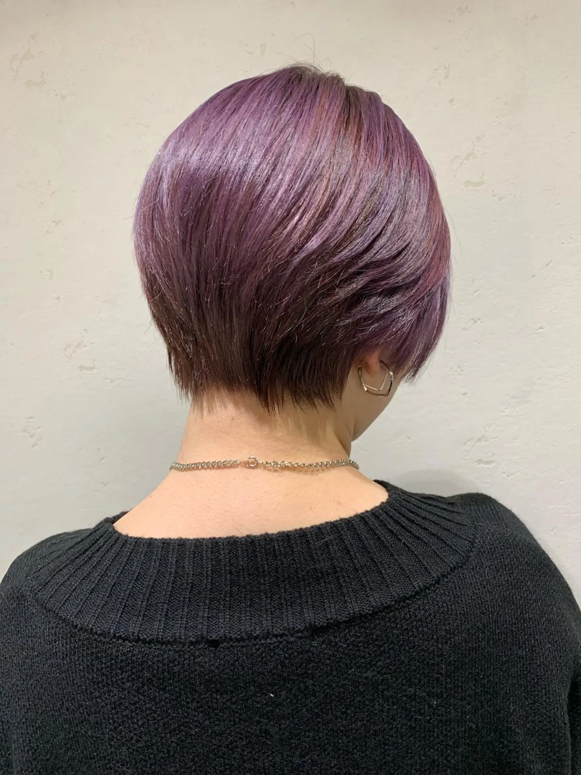 ショート ハイライト ショートヘア 髪質改善 髪質改善カラーのヘアスタイル