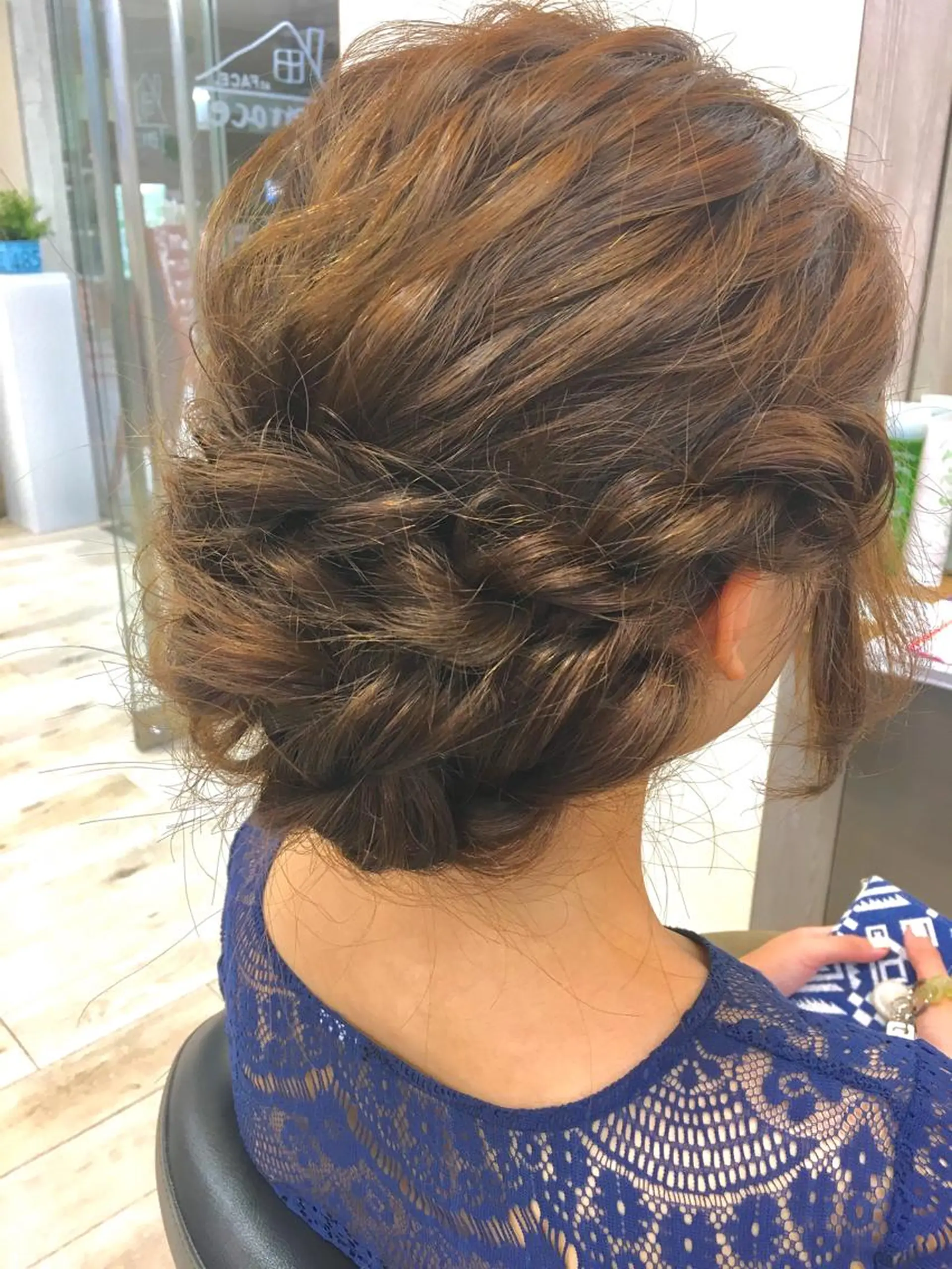 セミロング ロング ヘアアレンジ 結婚式・ブライダル 立川 奈那子のヘアスタイル