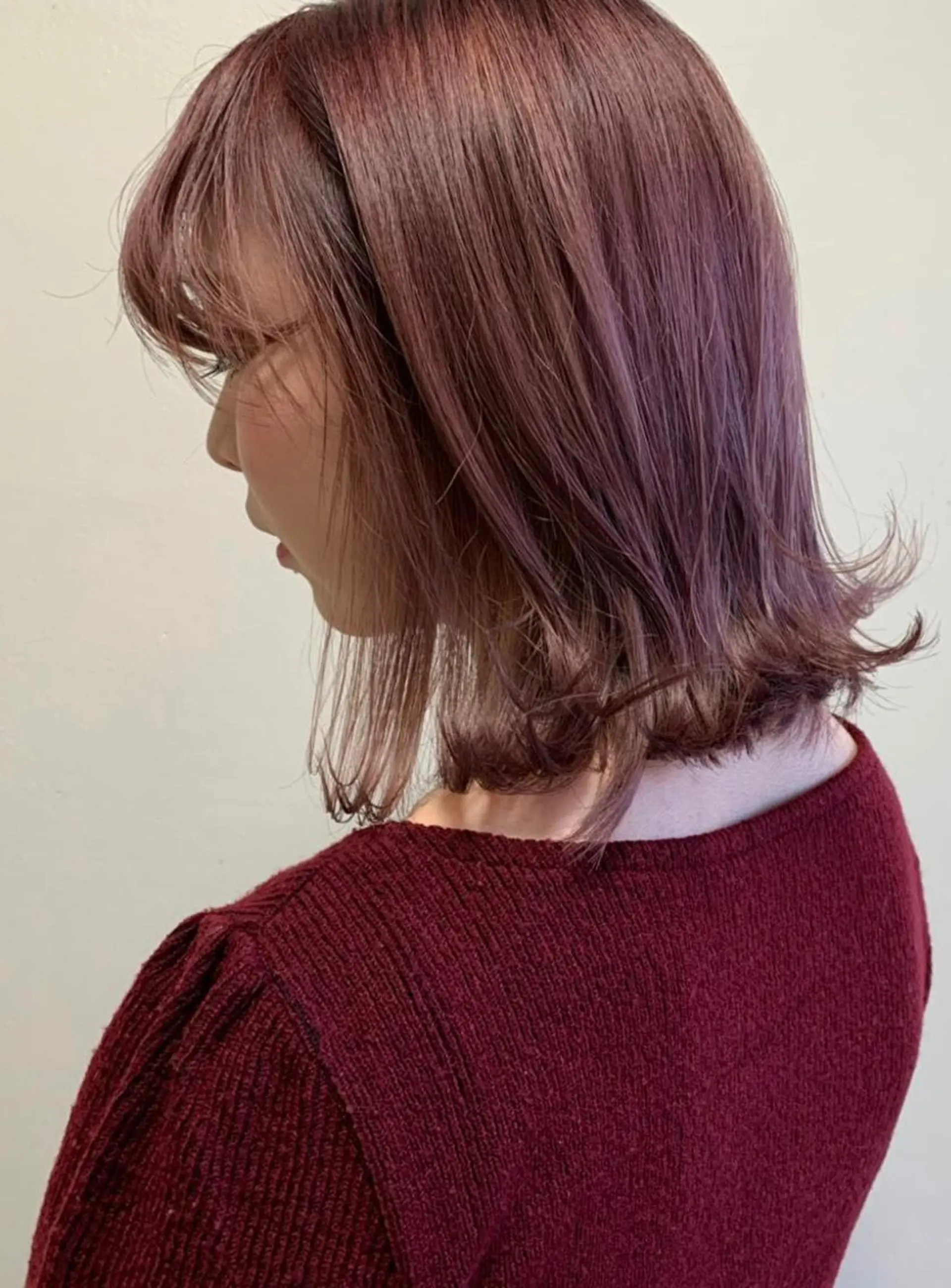 ミディアム 髪質改善/マツパ 垢抜け透明カラー衣笠のヘアスタイル