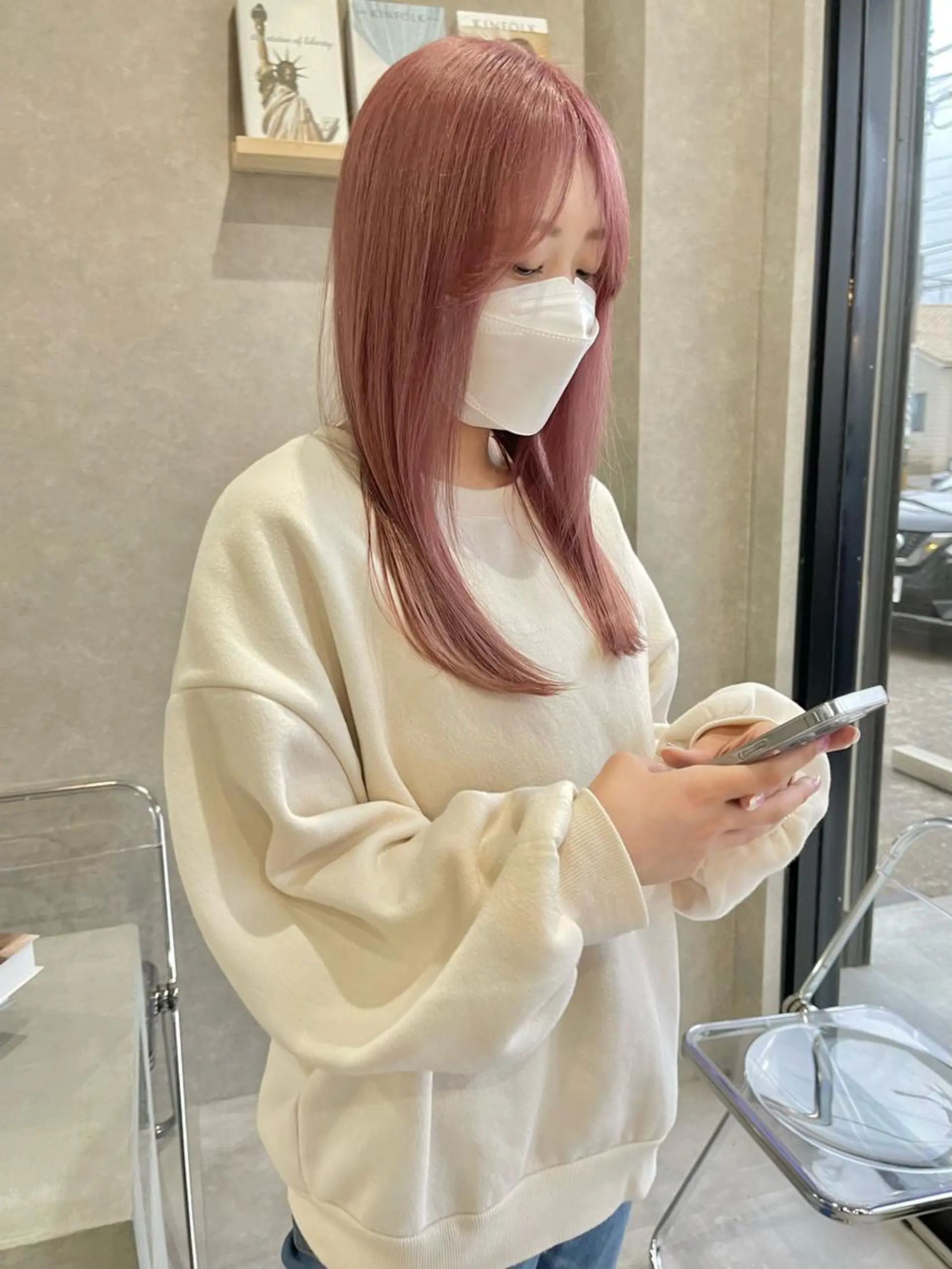 ロング カラー カット ヘアカラー トリートメント 一ノ瀬 暁のヘアスタイル