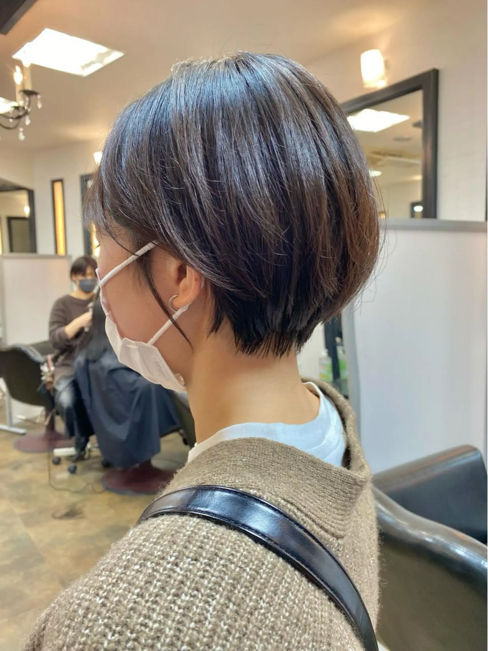 ショート ハンサムショート ショートヘア カット ヘアカラー トリートメント ボブ/縮毛矯正/ レイヤー/塚田のヘアスタイル