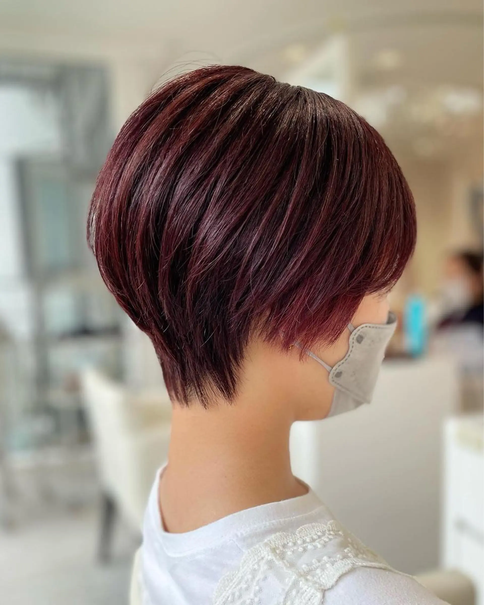 ショート カラー 似合わせ🌿‬髪質 改善🧸RYUGOのヘアスタイル