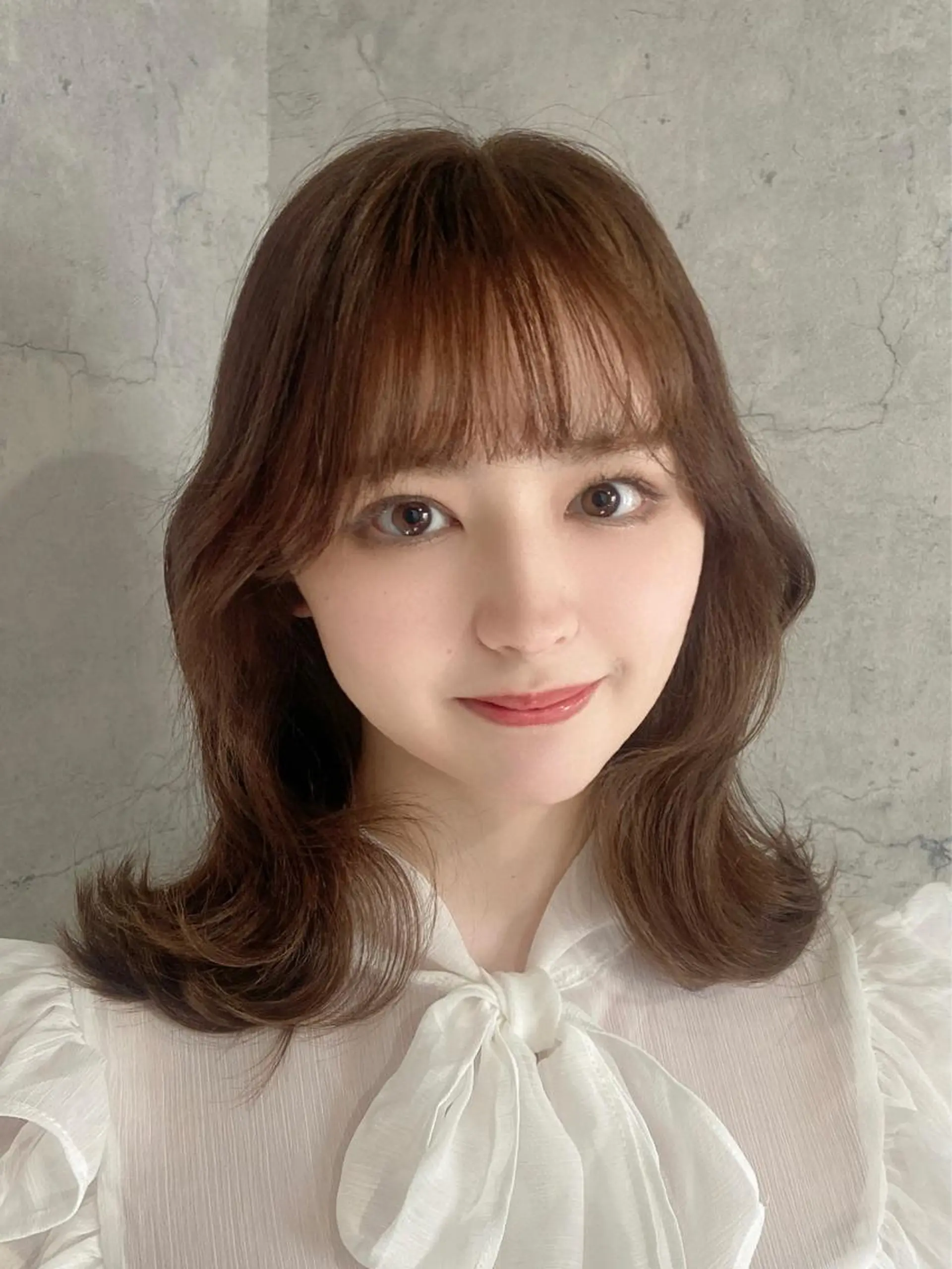 ミディアム カラー 韓国レイヤー/ 顔周り💕田中将吾のヘアスタイル