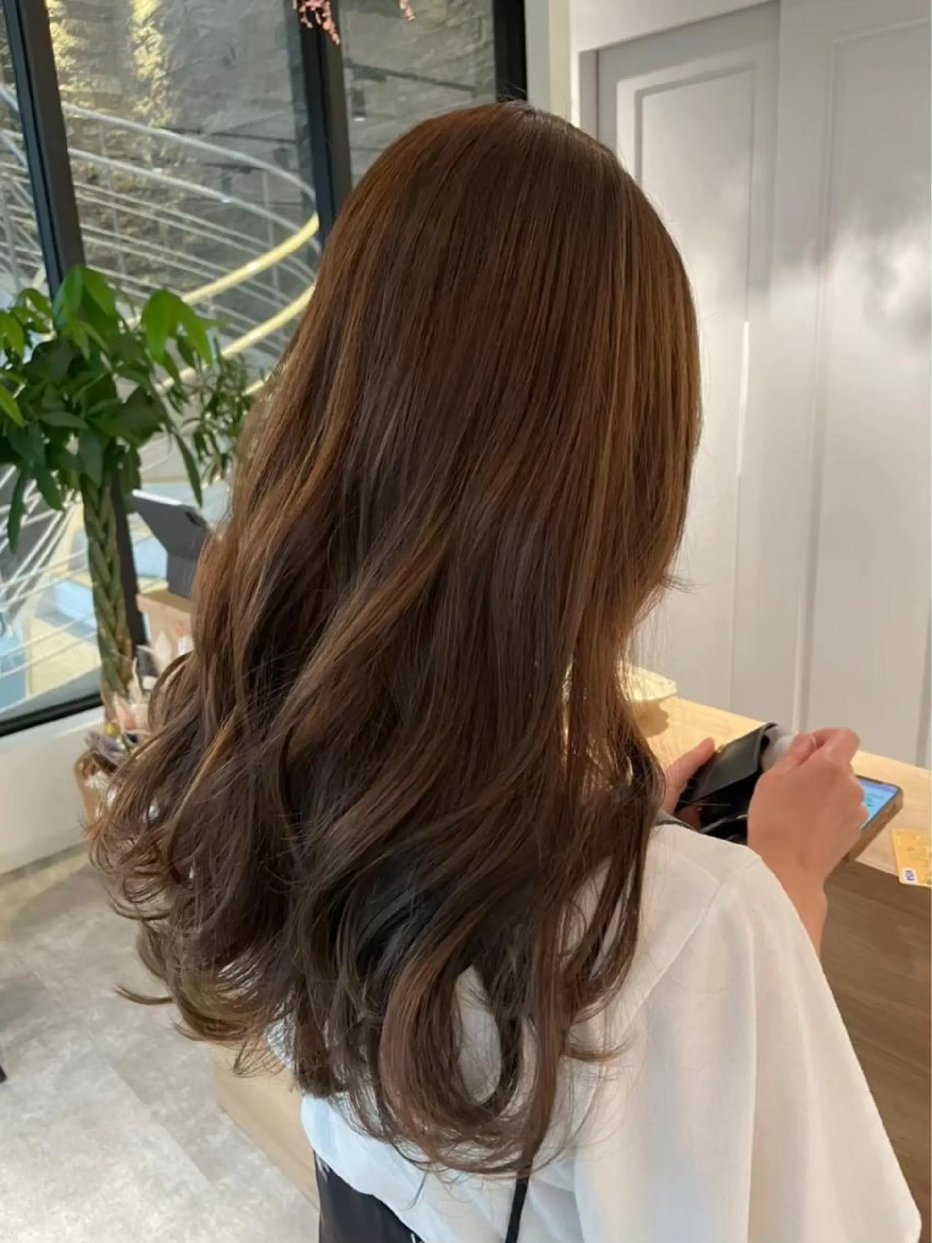ロング カラー バレイヤージュ ブリーチ ケアブリーチ ダブルカラー ハイライトカラー 神戸ボブ✂️ ioe三宮/田 伸佳のヘアスタイル