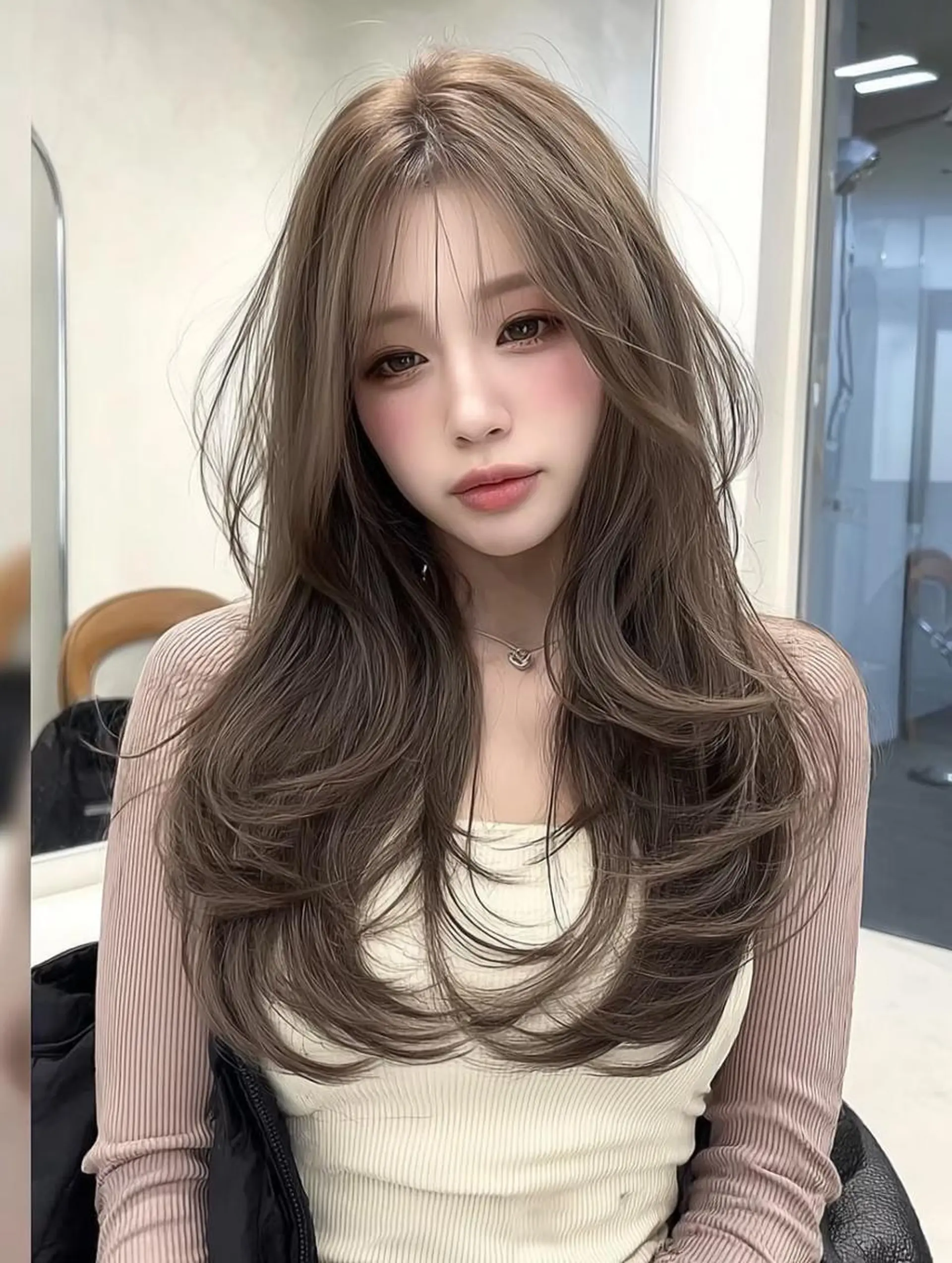 ロング ボブ 髪質改善 韓国風ヘア レイヤーカット ロング カット ヘアカラー トリートメント 🌈村松滉太髪質改善 レイヤーカット🌈のヘアスタイル