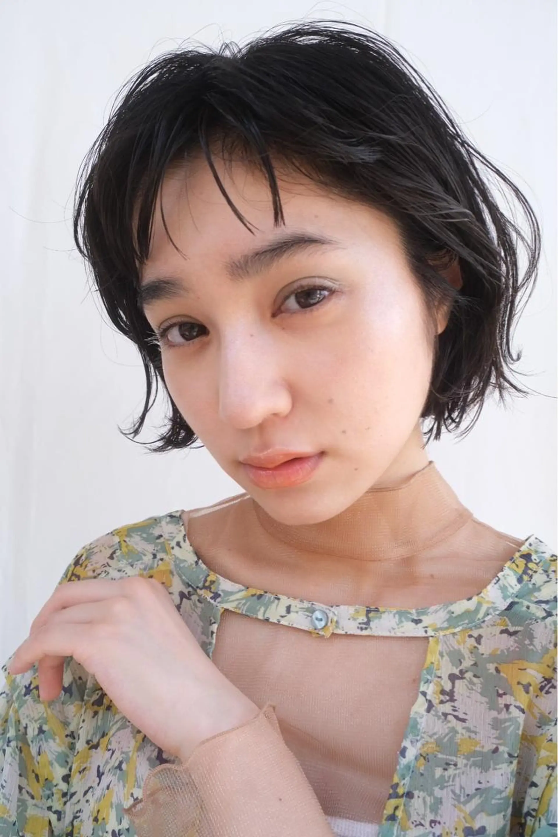 ショート カット パーマ 透明感カラー/似合わ せカット/大島実加永のヘアスタイル