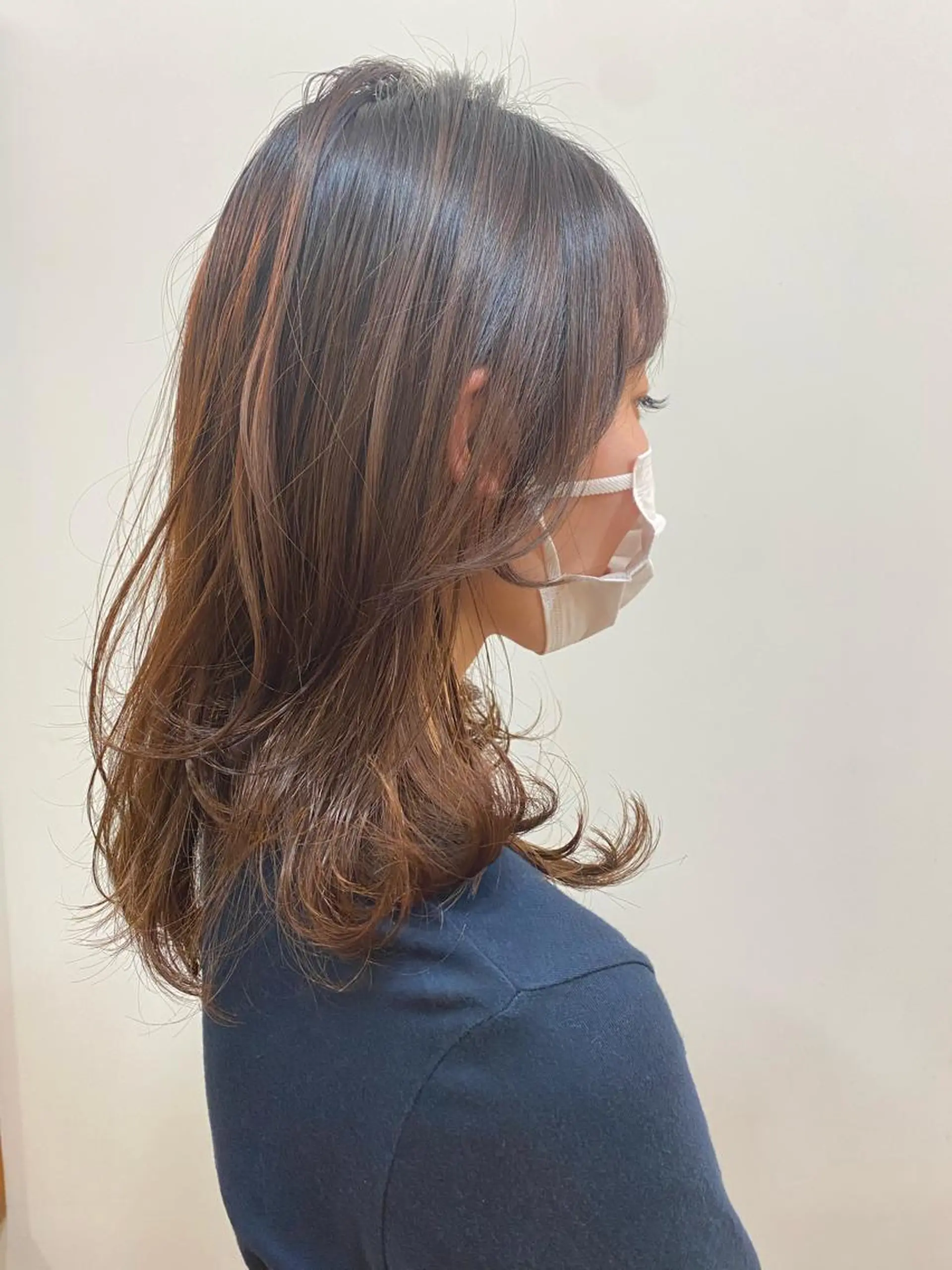 セミロング 顔周りカット レイヤーカット Sea by LUVISM所属・Sea by LUVISM アヤノのヘアスタイル