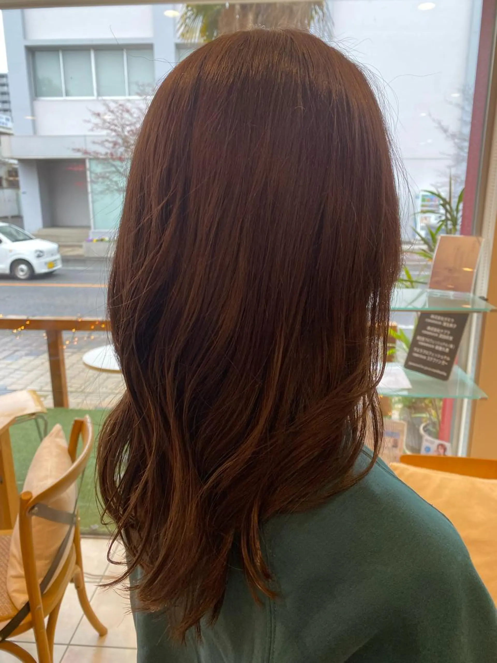 セミロング カット ヘアカラー トリートメント 斎藤 彩香のヘアスタイル