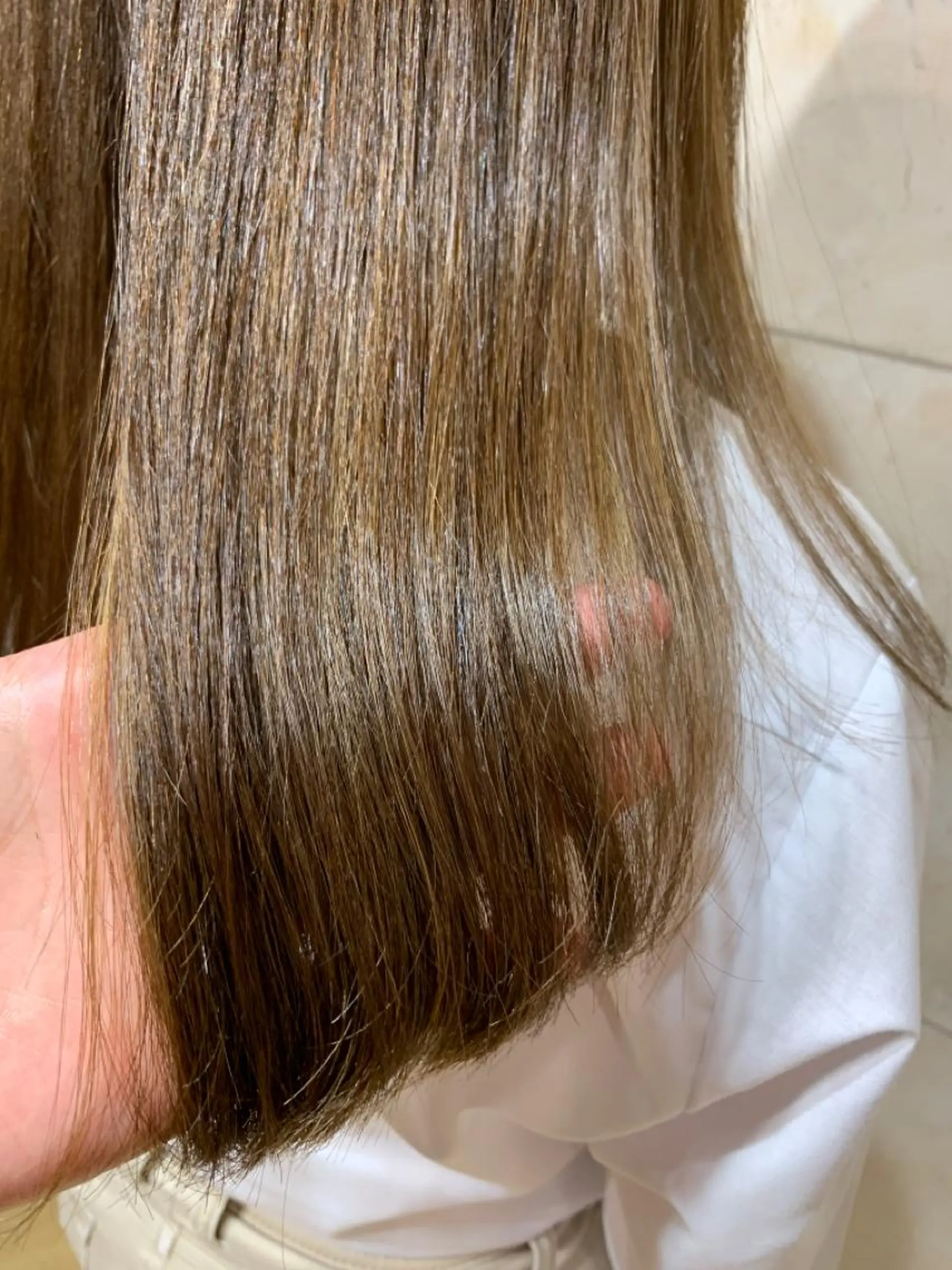 セミロング カラー 髪質改善 ヘアカラー トリートメント 清水　仰士 ROW町田のヘアスタイル