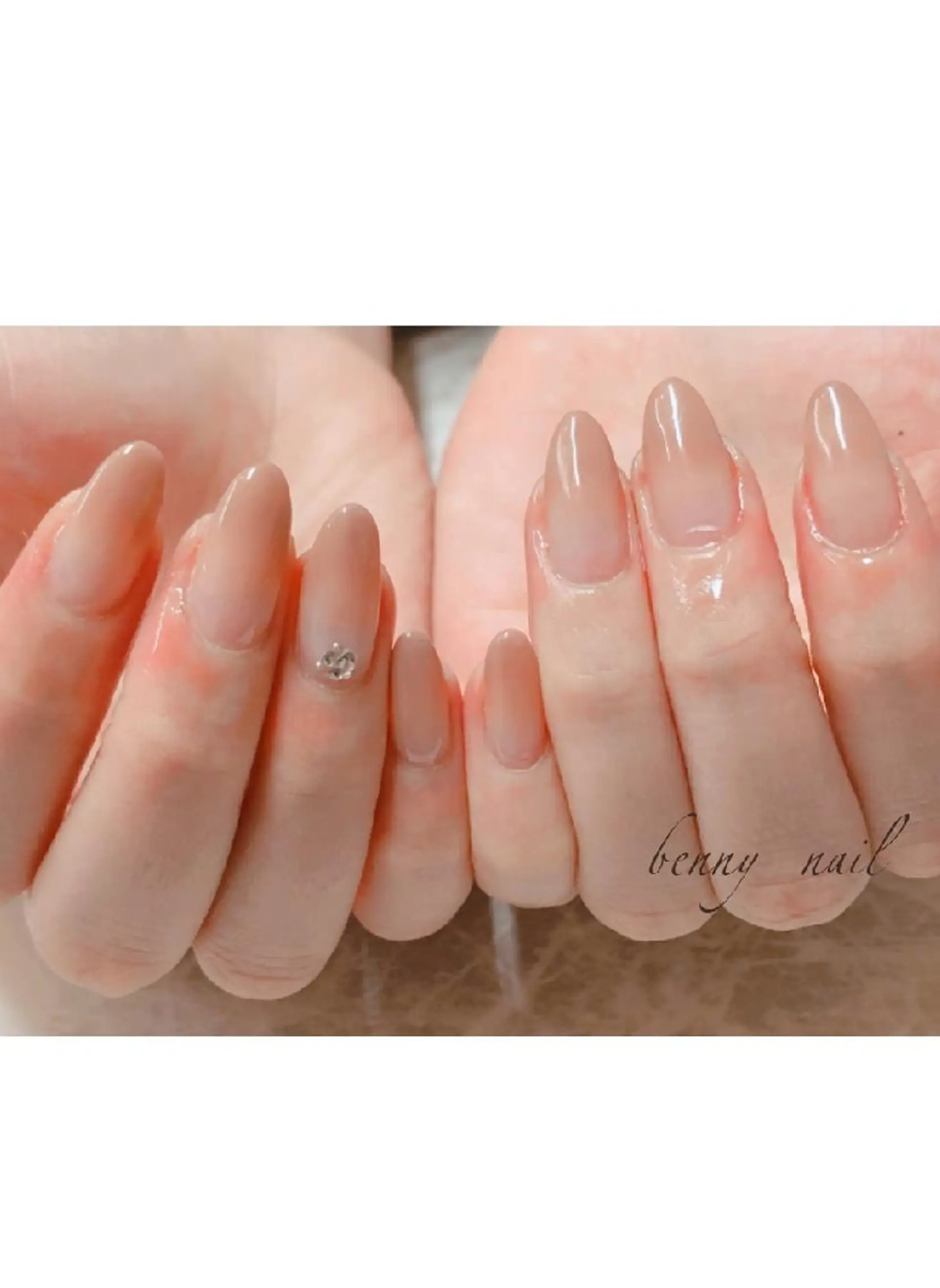 ネイル アートネイル グラデーション ハンドネイル 最終受付23時半 benny nailのネイルデザイン