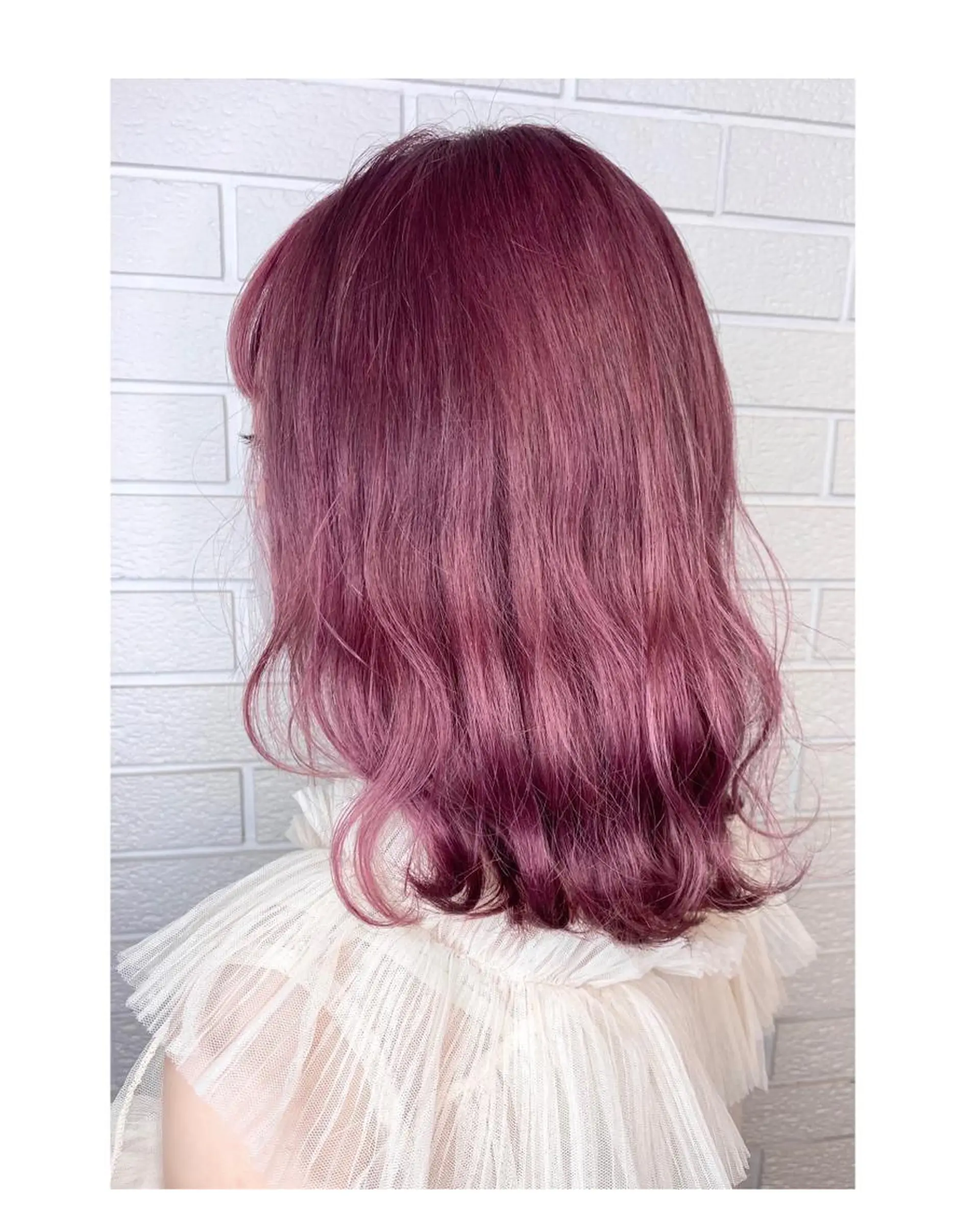 ミディアム カラー ピンクカラー ヘアカラー トリートメント TSUNO🦖 派手髪/オタク美容師のヘアスタイル