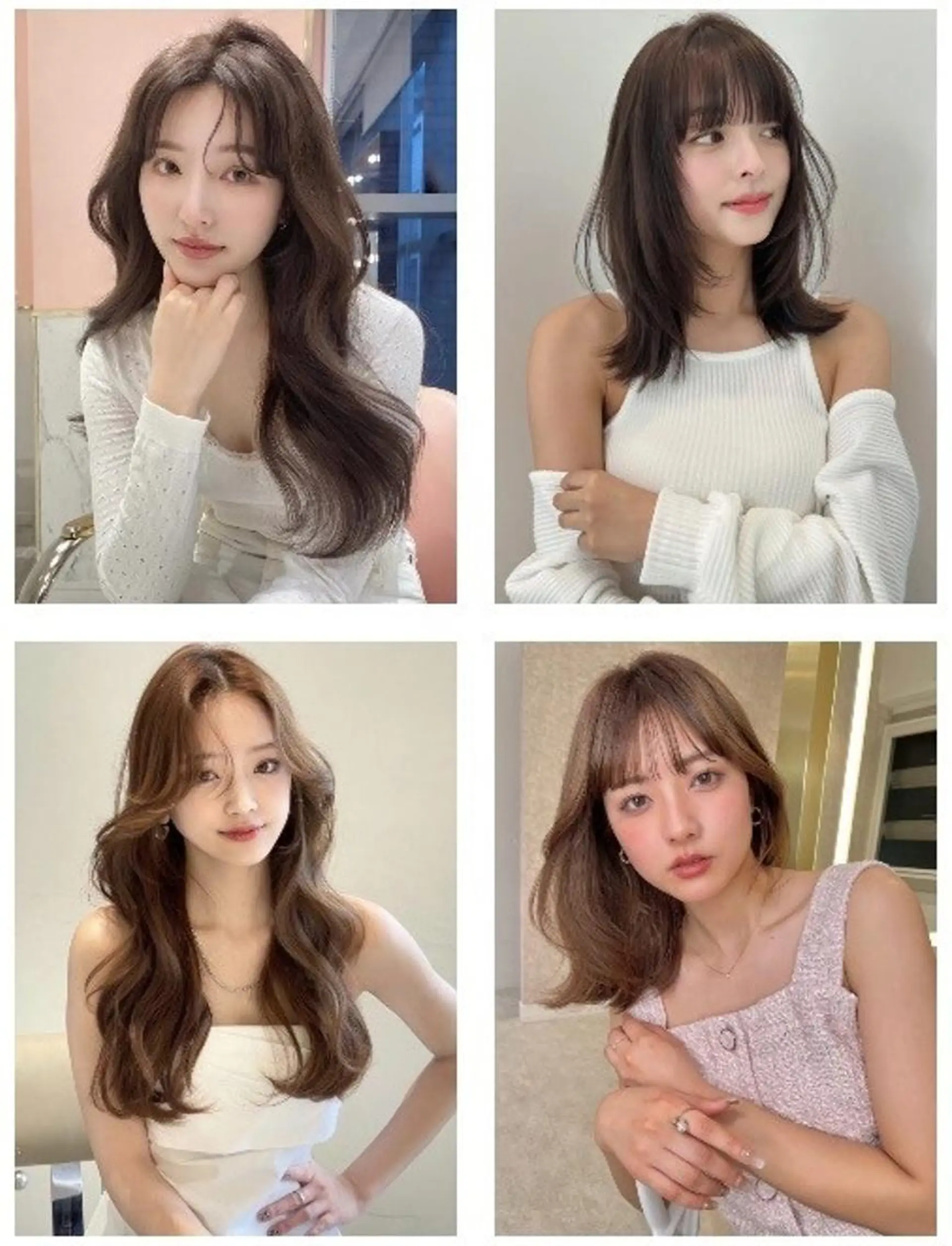 セミロング 韓国風ヘア 韓国特化エクステ🟨 エクステのヘアスタイル