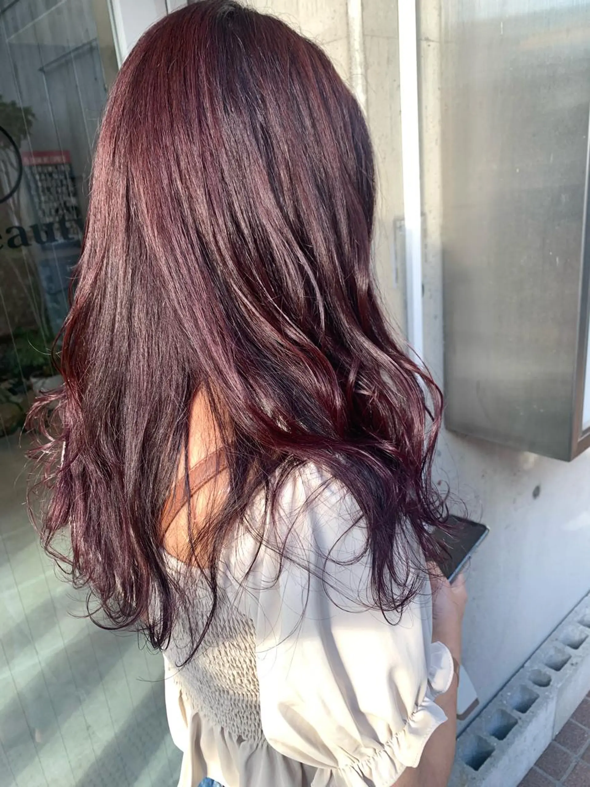 ロング カラー パープルカラー ヘアカラー theF___ yukoのヘアスタイル