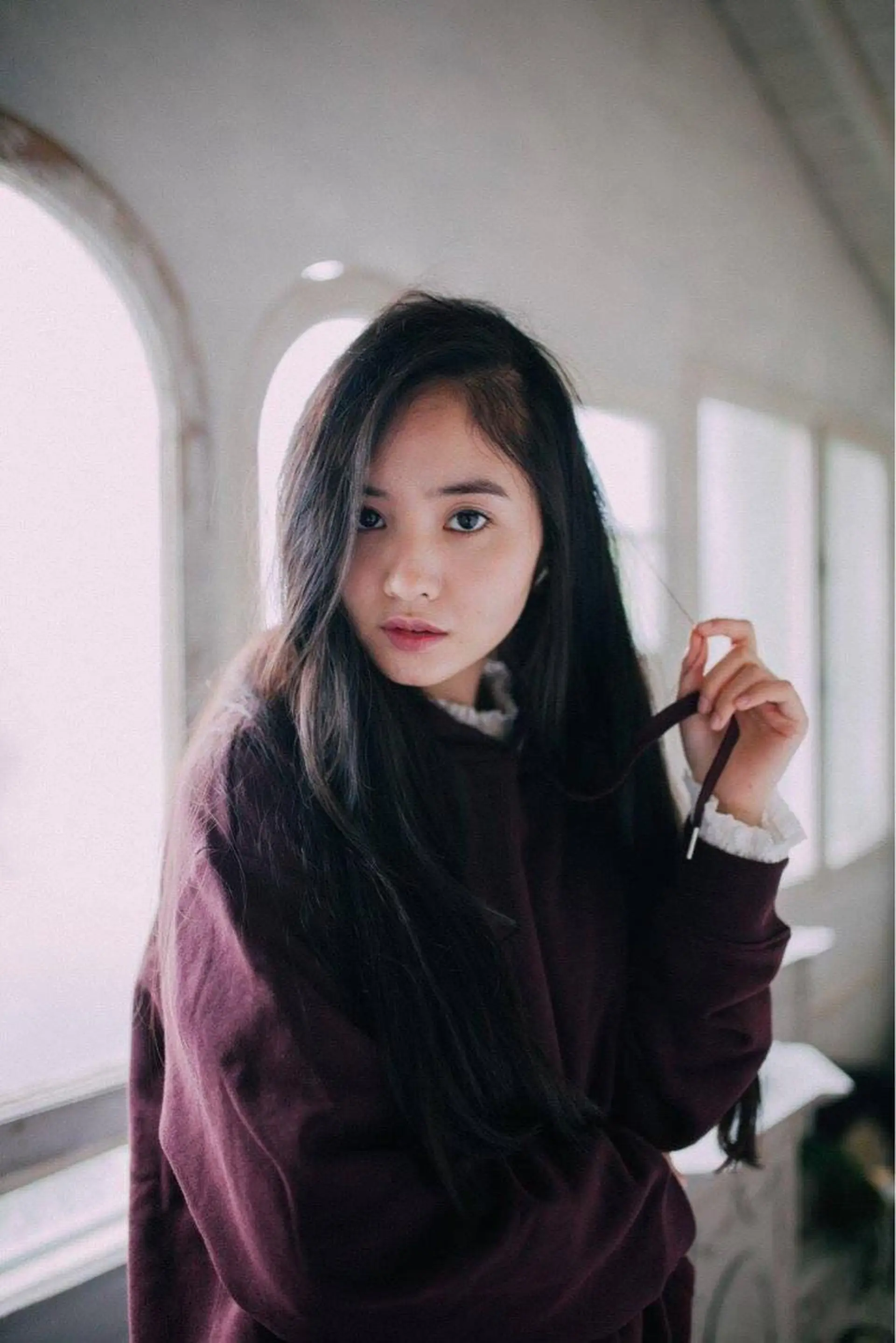 ロング ロング 佐藤 香織のヘアスタイル