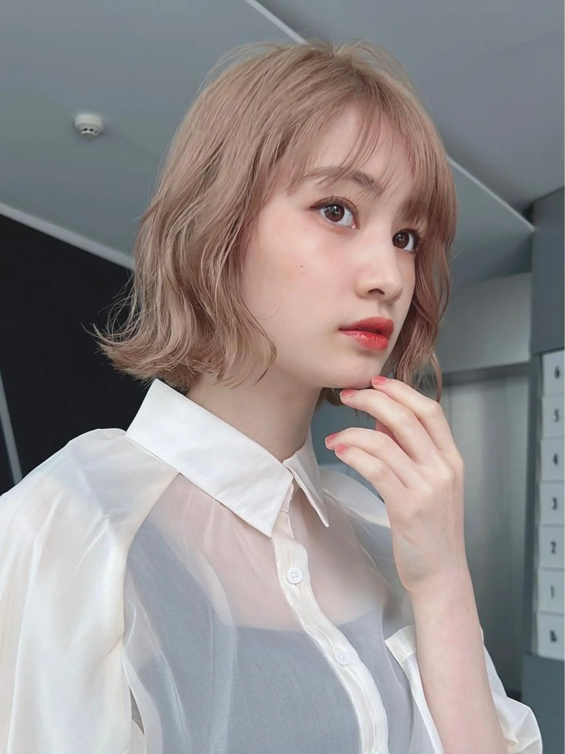 ミディアム カラー パーマ カット ヘアカラー トリートメント 【公式】amble luxe池袋東口🩷のヘアスタイル