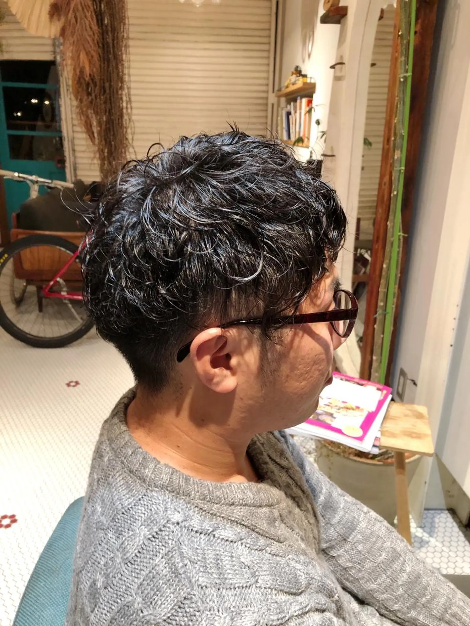 パーマ メンズ すみとも るなのヘアスタイル