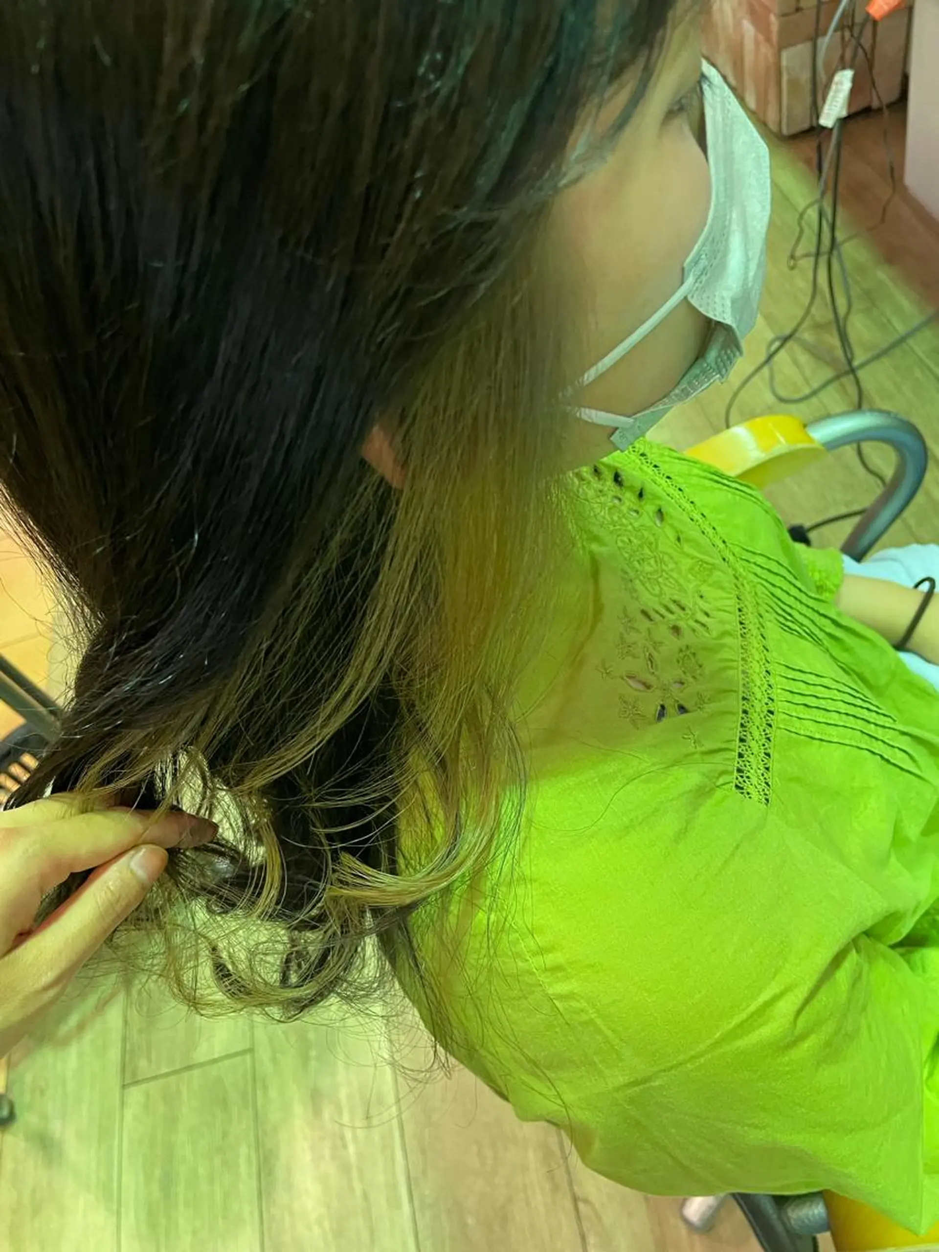 ロング カラー hair make echo滿木あい花のヘアスタイル
