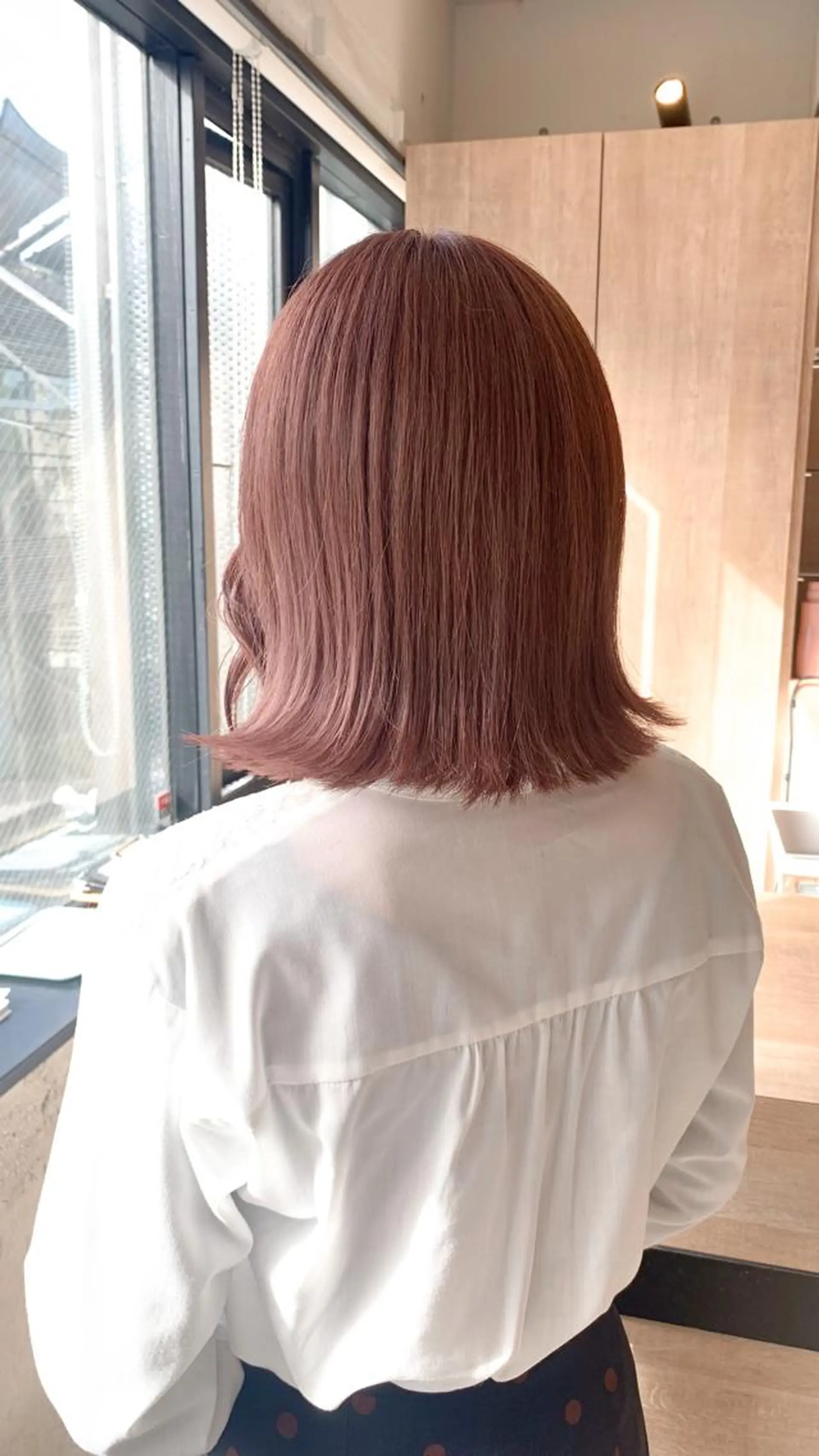 ミディアム カラー ヘアアレンジ ヘアカラー トリートメント yuka .のヘアスタイル