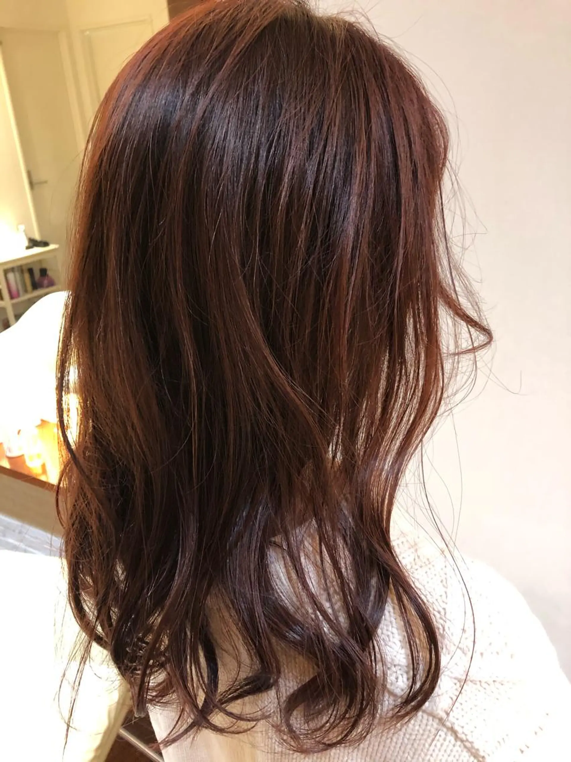 セミロング カラー ベージュカラー ピンクカラー ピンクベージュ CoCooN satoshiのヘアスタイル