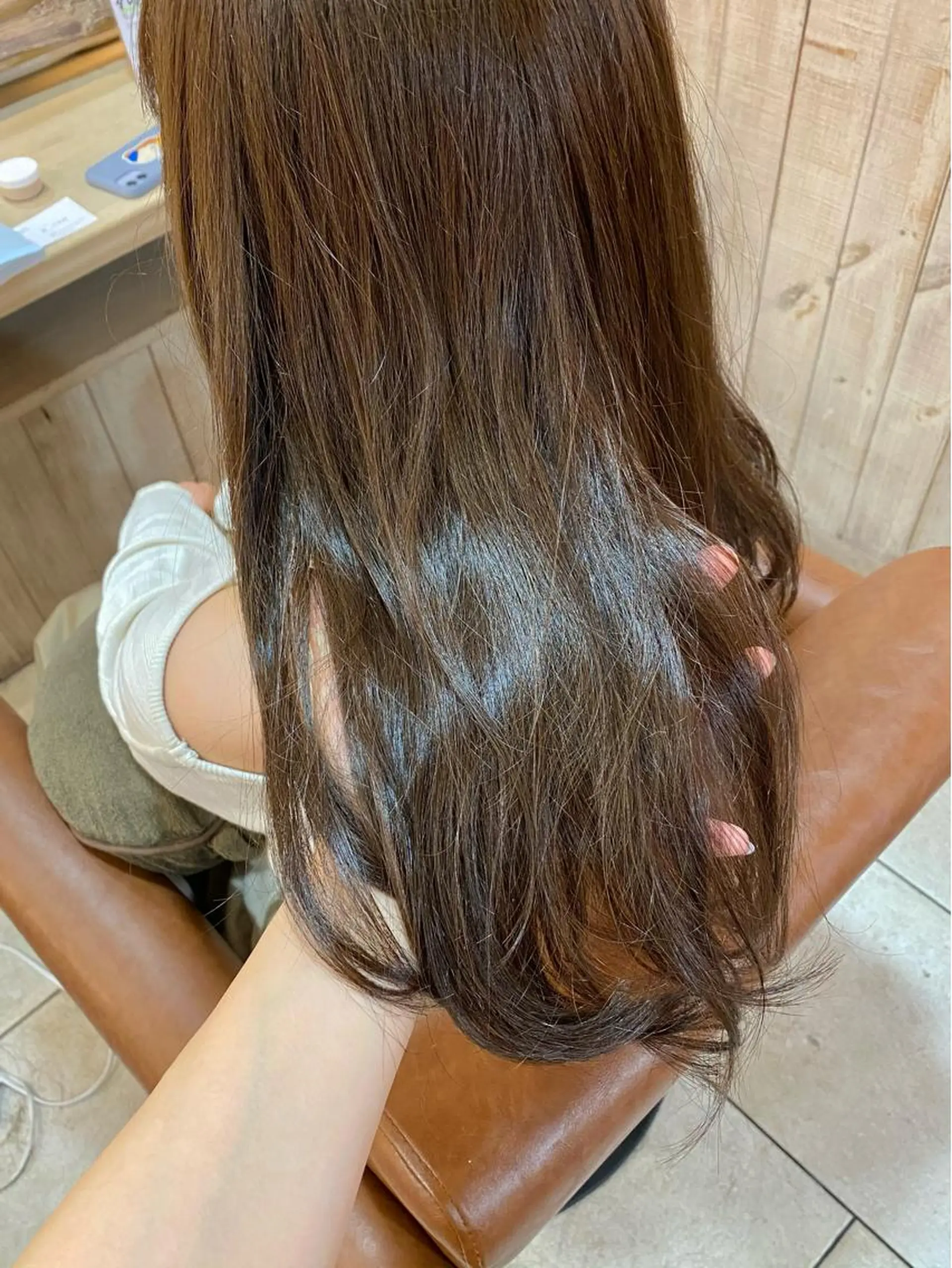 ロング カラー グレージュ モカグレージュ 森 早希絵のヘアスタイル