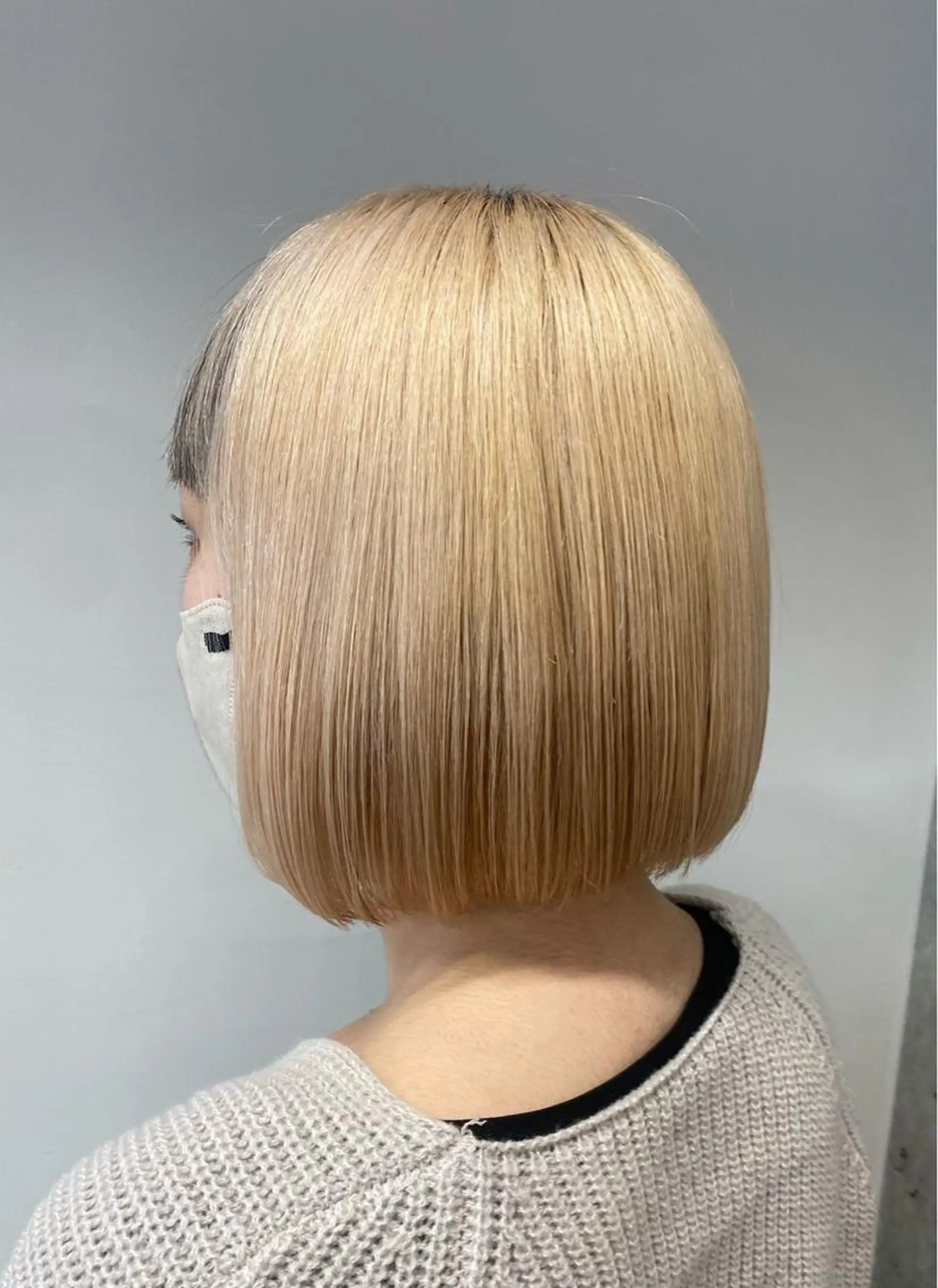 ミディアム カット ヘアカラー トリートメント hina💟 透明感カラーのヘアスタイル