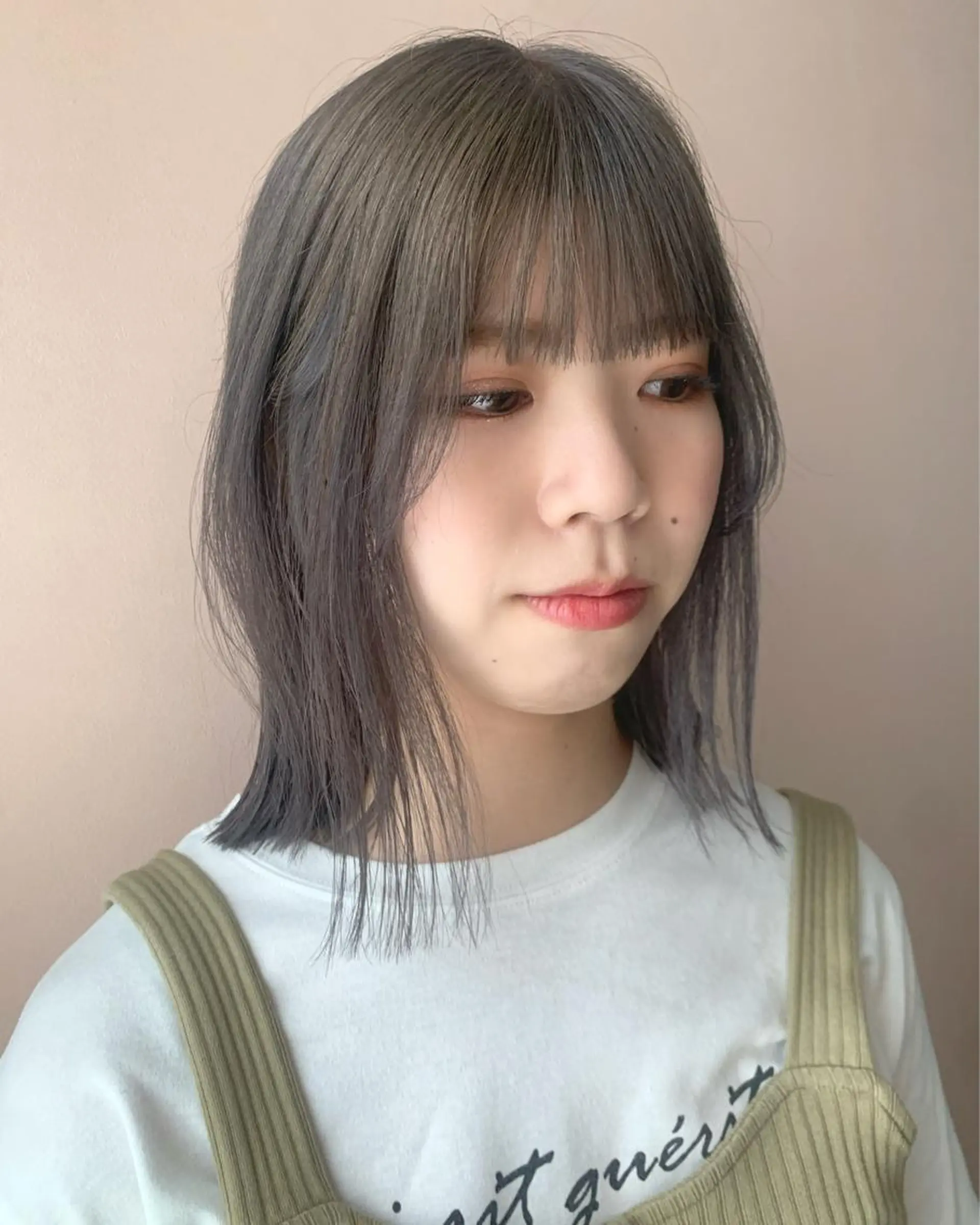 ミディアム カラー ブリーチ カット ヘアカラー トリートメント hub hair レイヤー/透明感のヘアスタイル