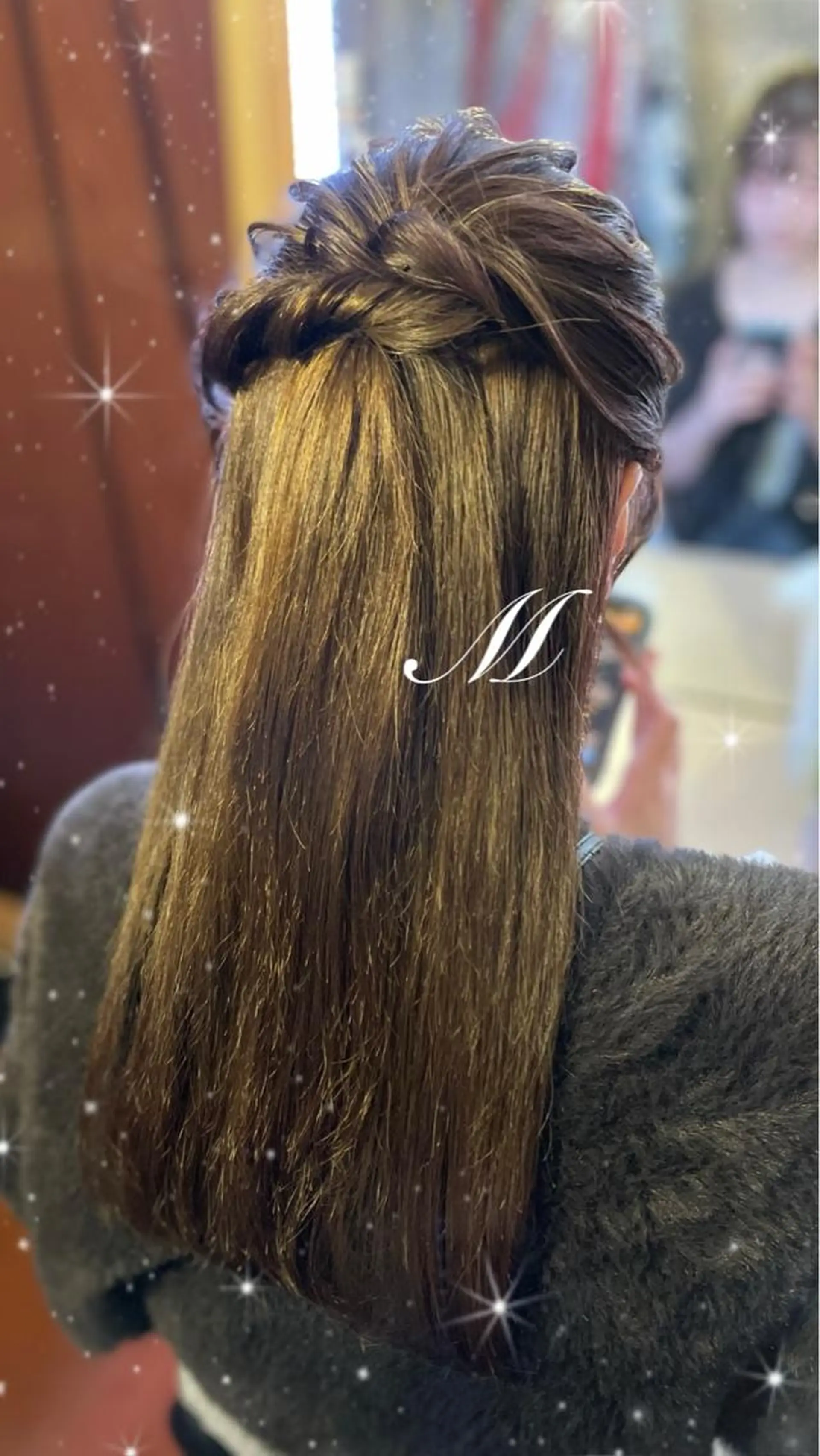 ヘアアレンジ ハーフアップ ヘアセット K Yumiのマツエク・マツパデザイン