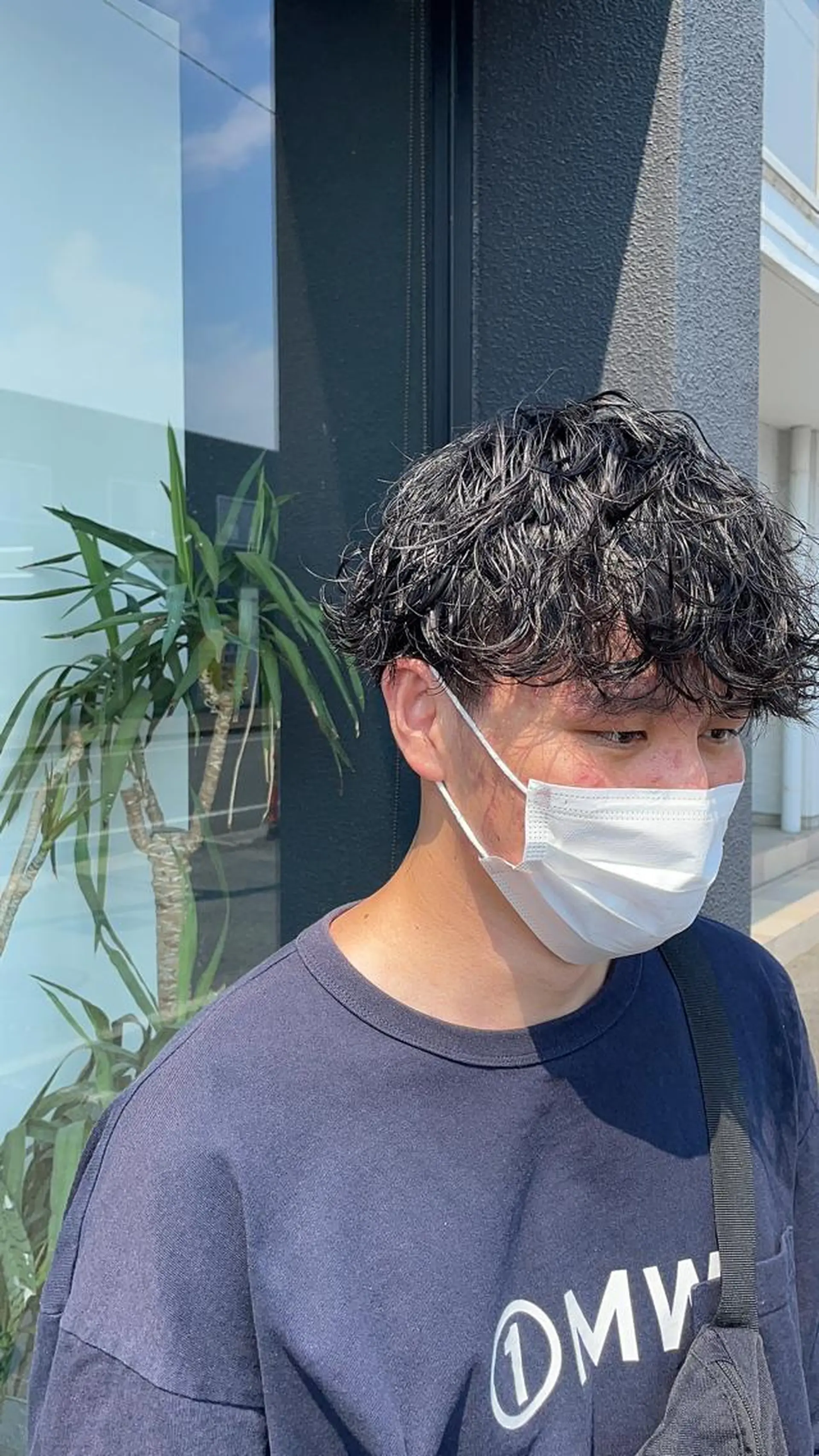 ショート パーマ メンズ 小野 康生のヘアスタイル