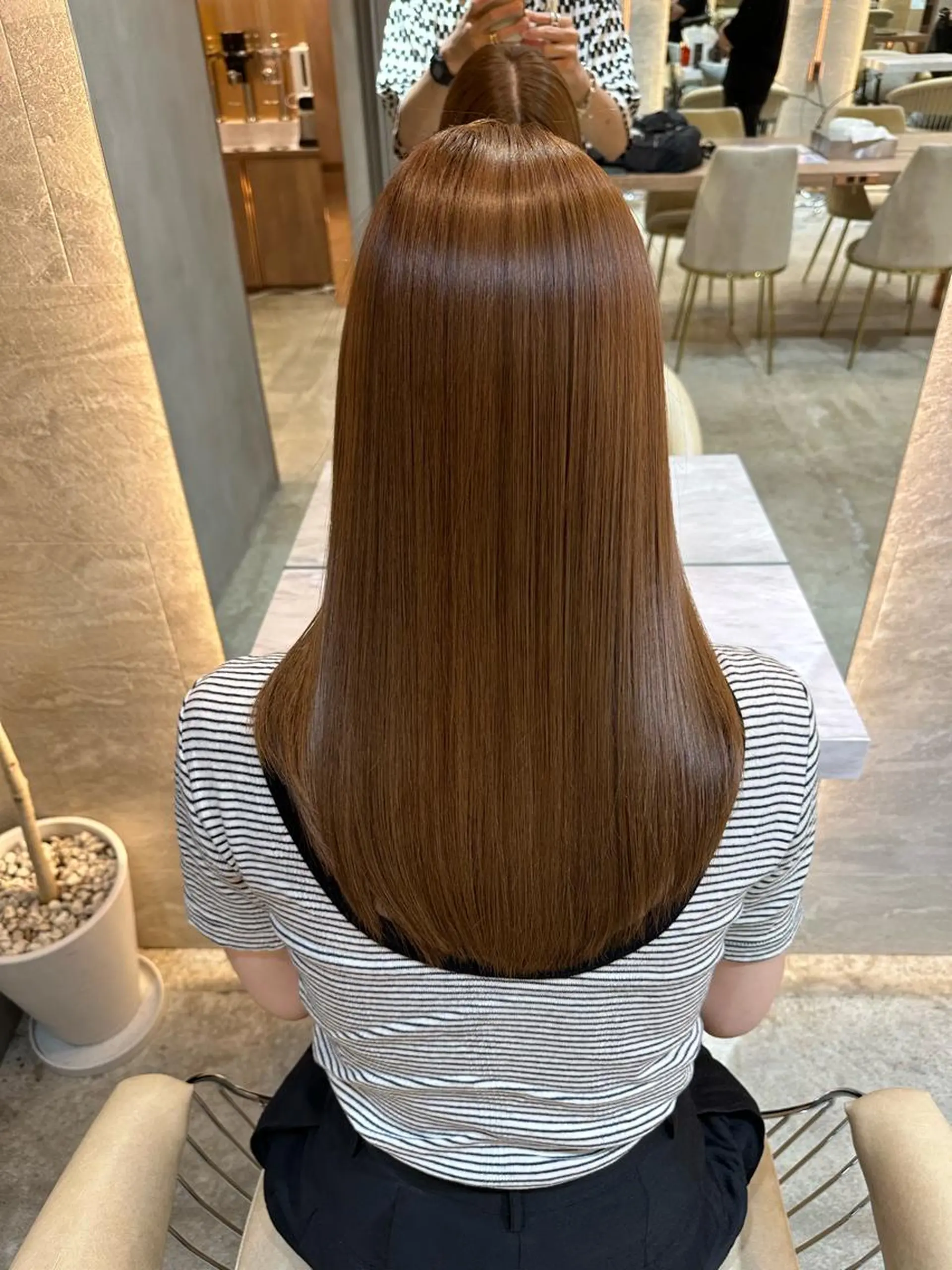 ロング カラー カット 縮毛矯正 トリートメント レイヤー/韓国ヘア 縮毛矯正🫧鈴木颯のヘアスタイル