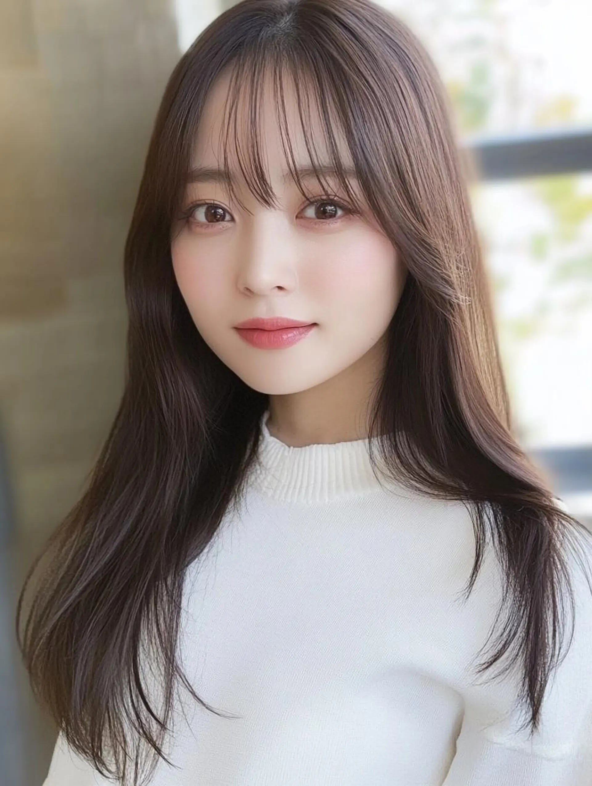 カラー セミロング JILL by GiseL/天神のヘアスタイル